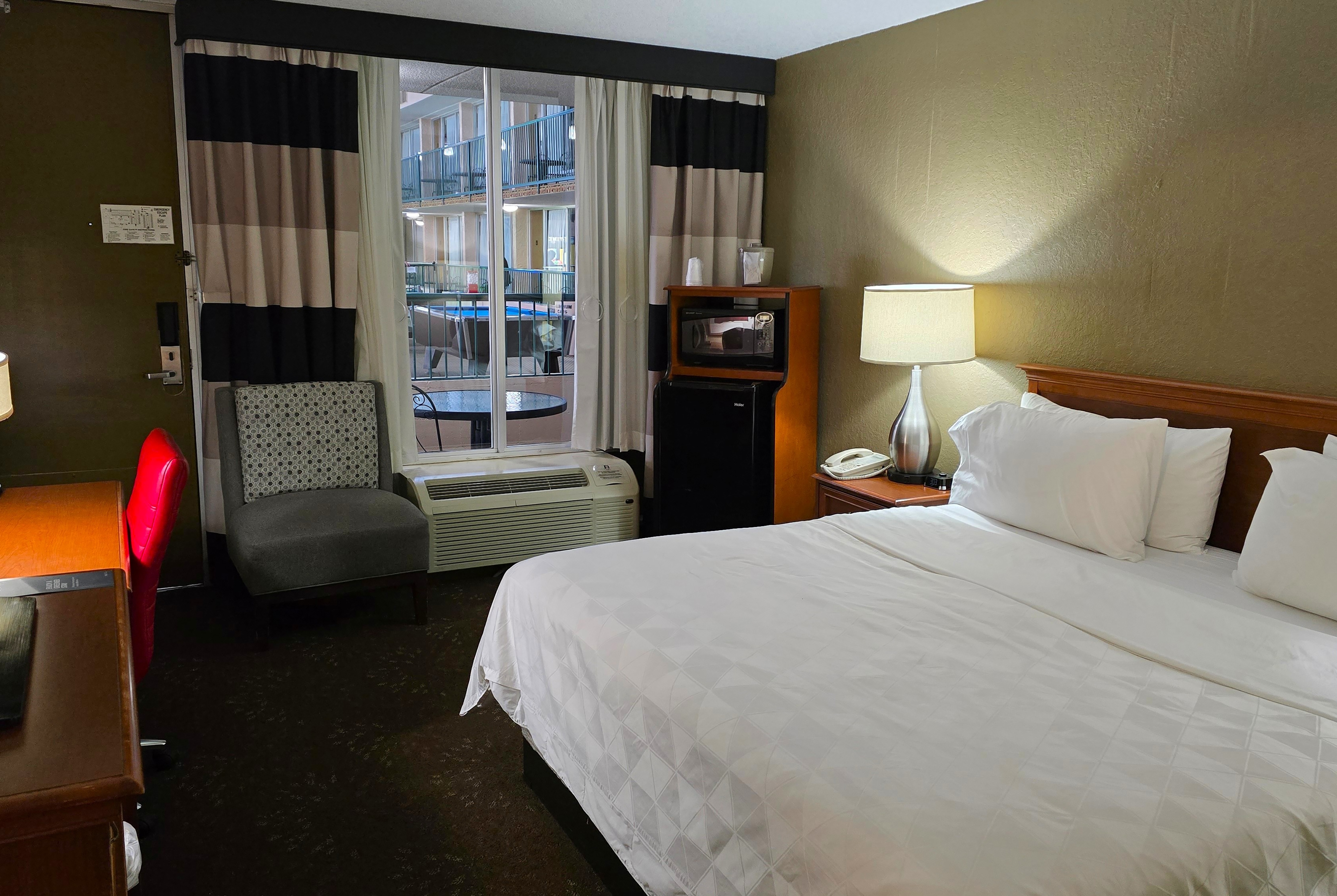 Guest room at the Alexandria Hotel & Conference Center in Alexandria, Minnesota