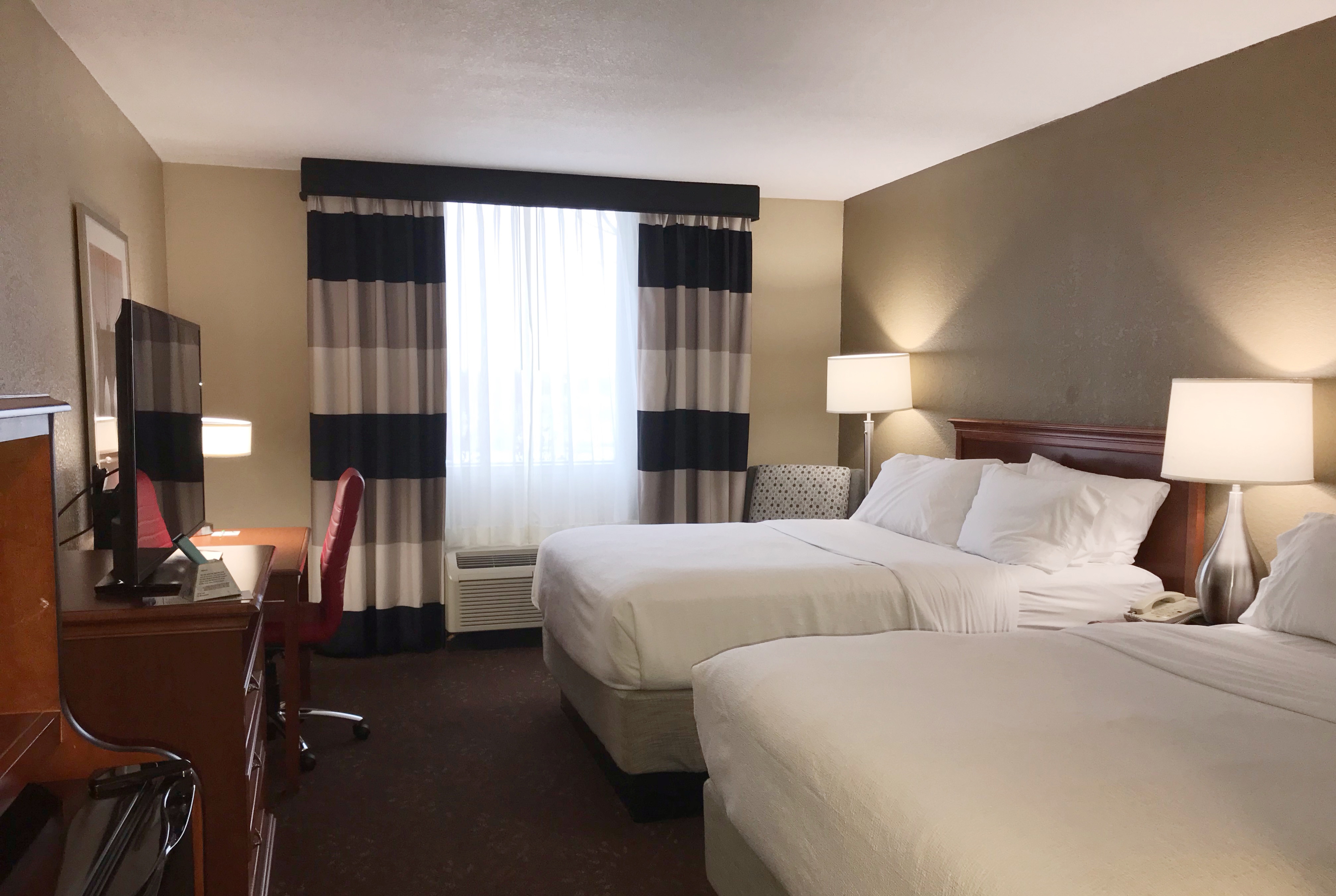 Guest room at the Alexandria Hotel & Conference Center in Alexandria, Minnesota