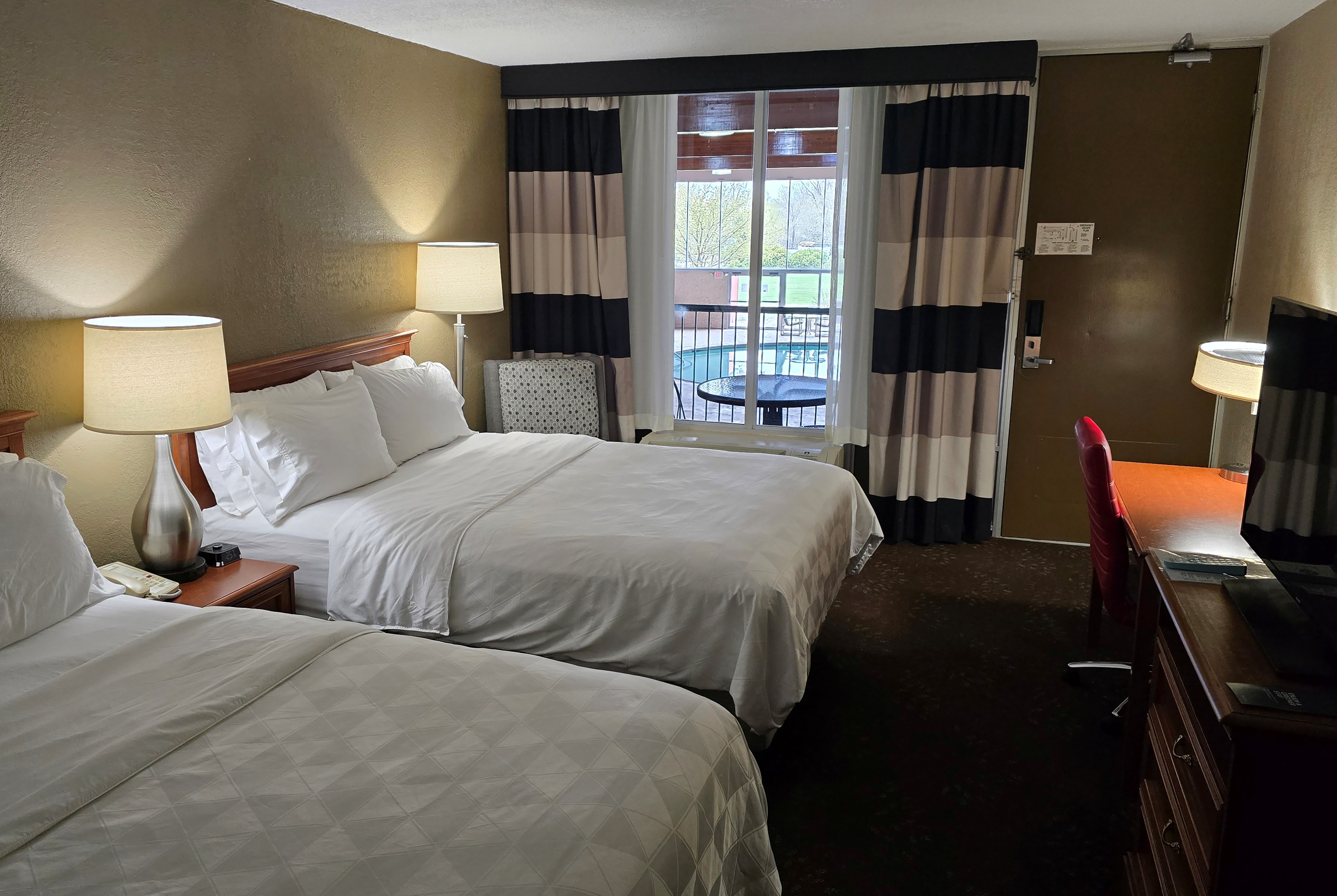 Guest room at the Alexandria Hotel & Conference Center in Alexandria, Minnesota