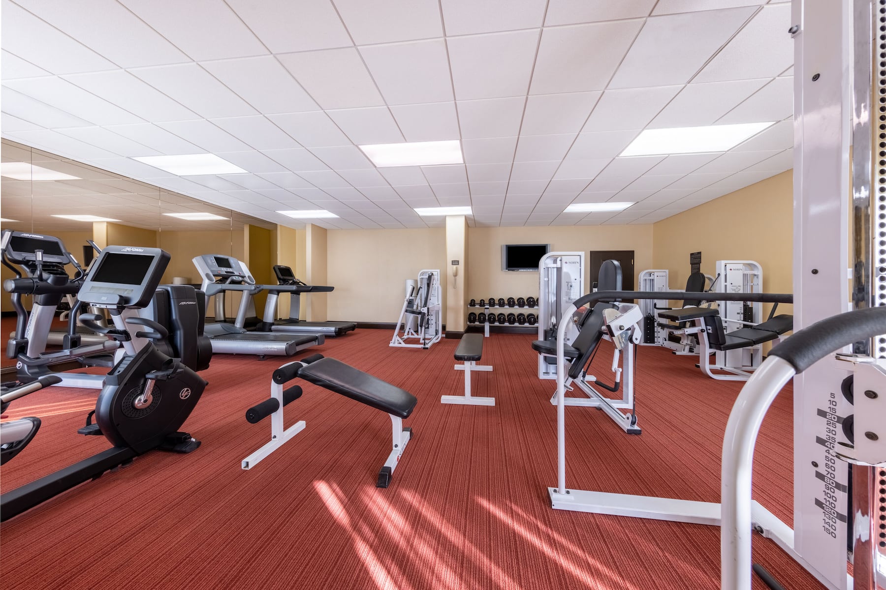 Fitness room at Wyndham Garden Kansas City Airport in Kansas City, Missouri