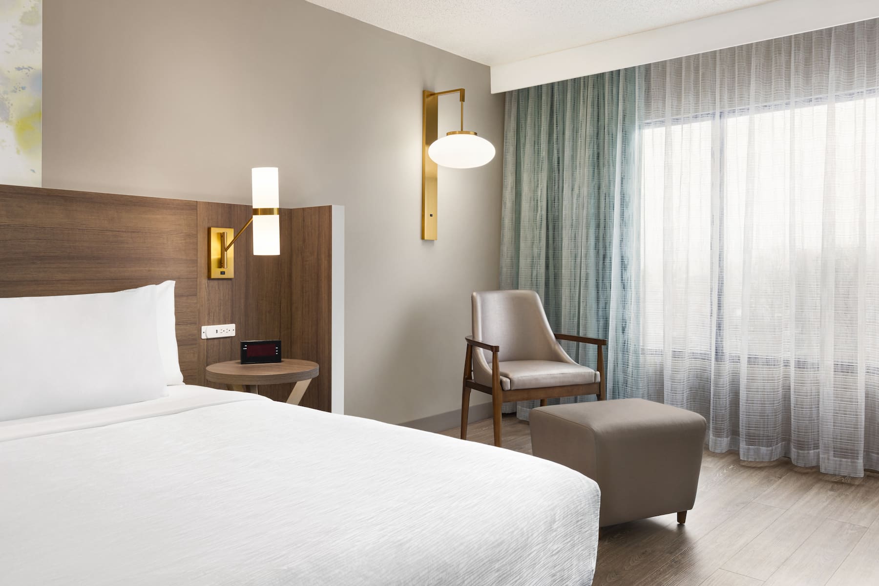 Guest room at the Wyndham Garden Totowa in Totowa, New Jersey