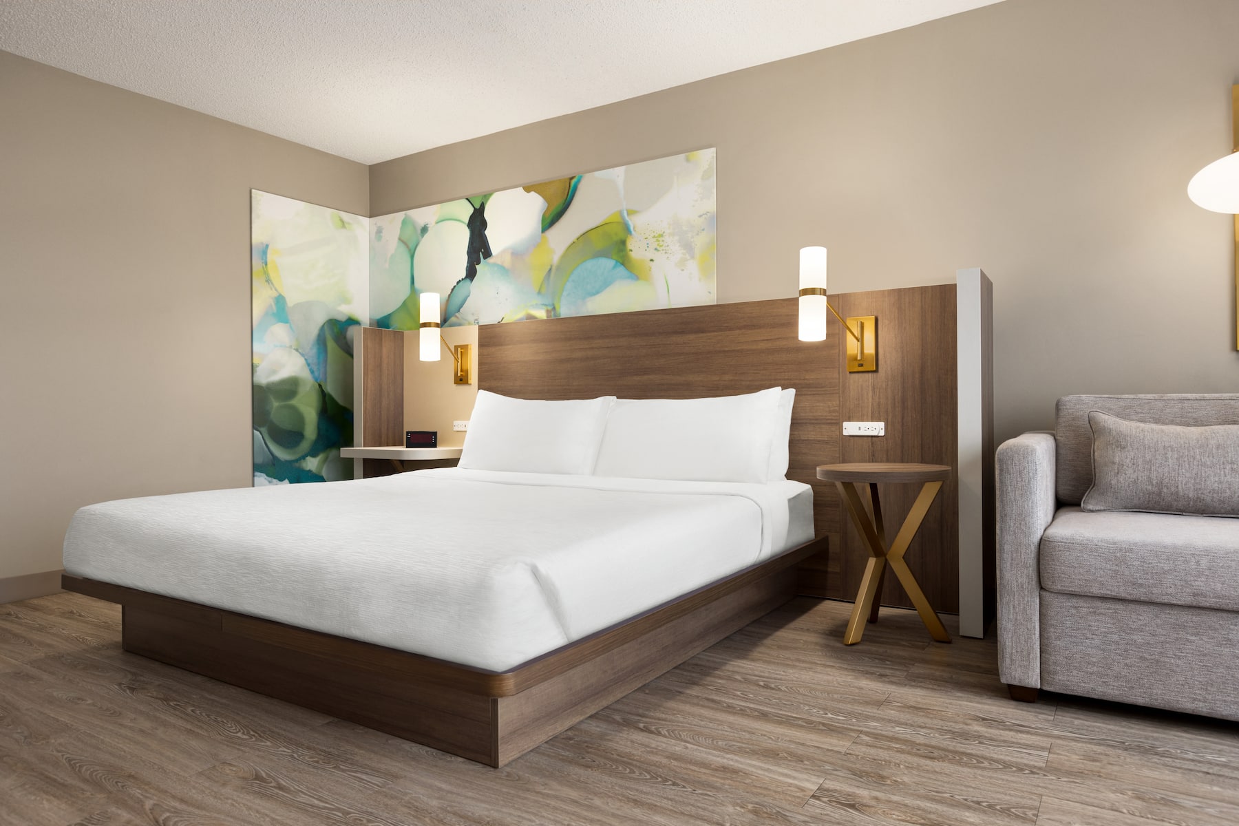 Guest room at the Wyndham Garden Totowa in Totowa, New Jersey
