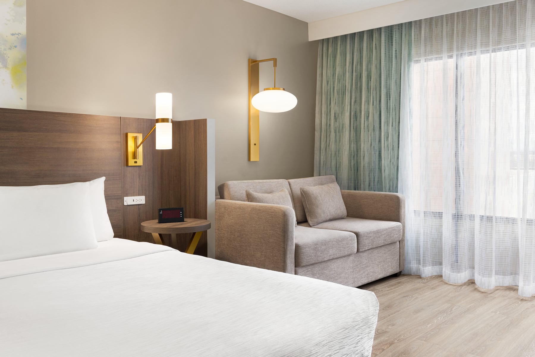 Guest room at the Wyndham Garden Totowa in Totowa, New Jersey
