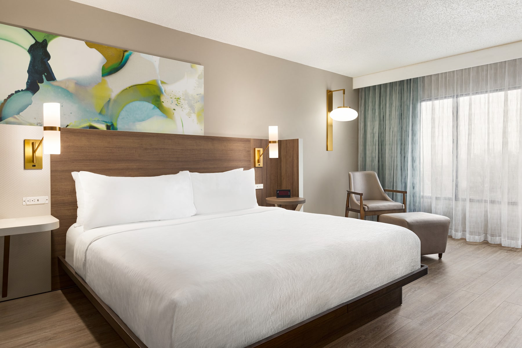 Guest room at the Wyndham Garden Totowa in Totowa, New Jersey