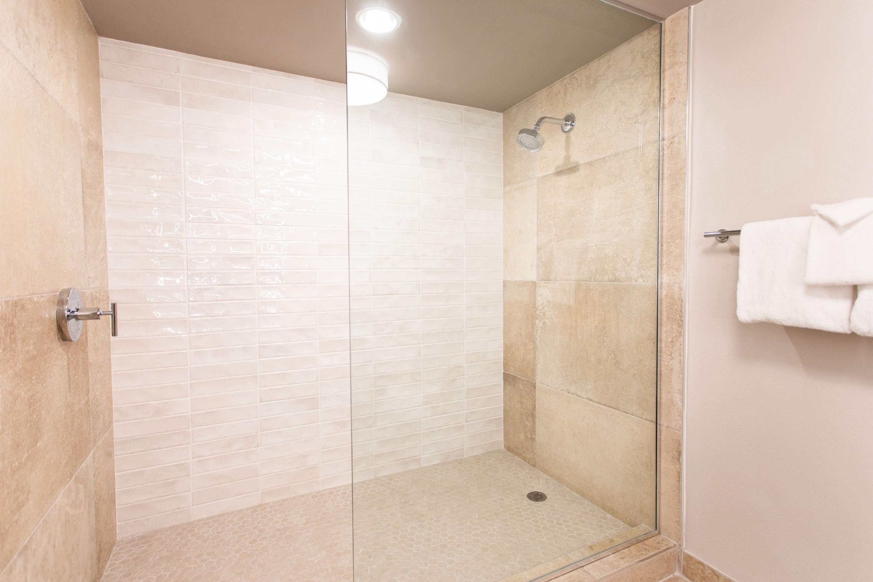 Guest room bath at the Silver Sevens Hotel and Casino, a Wyndham Garden in Las Vegas, Nevada