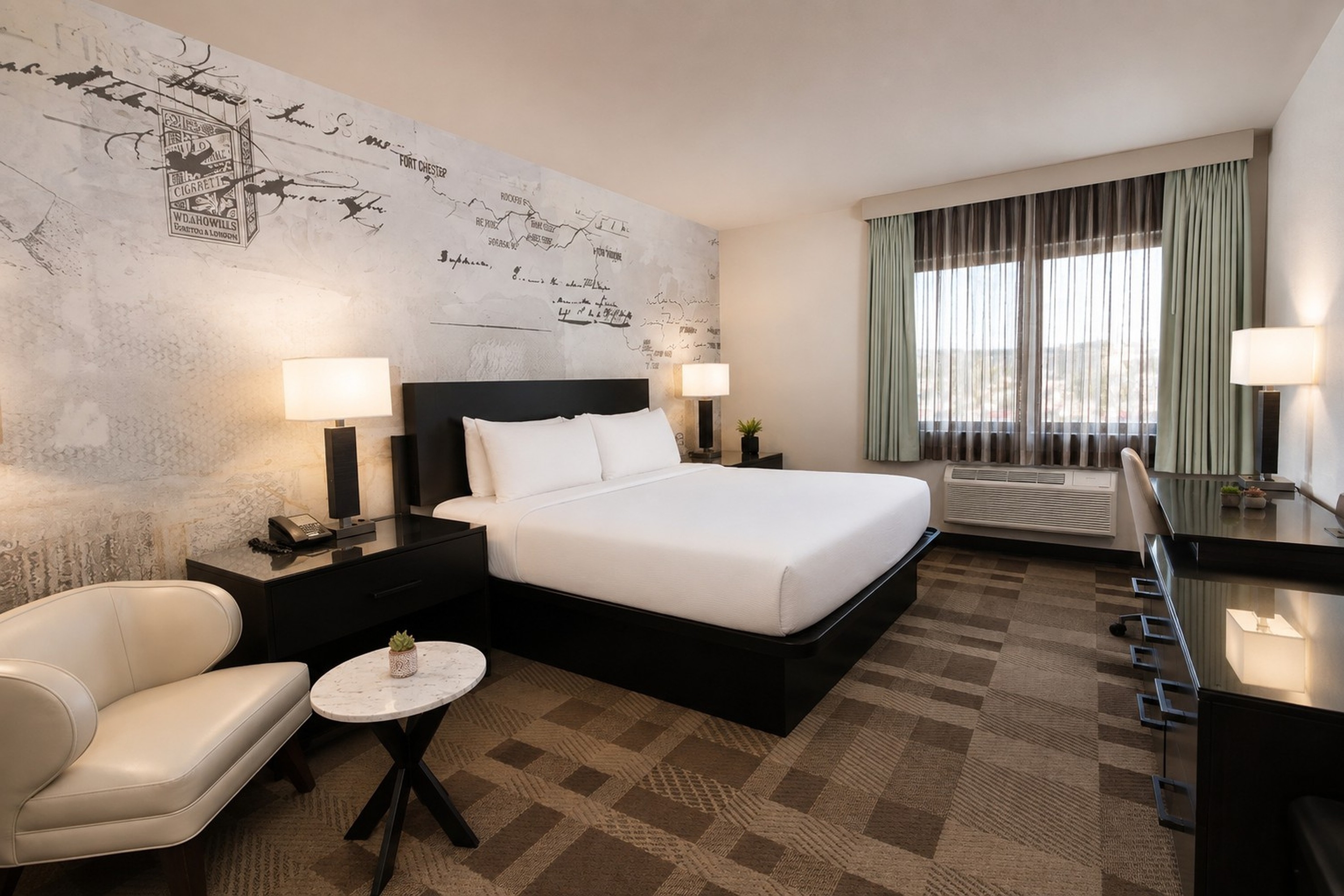 Guest room at the Silver Sevens Hotel and Casino, a Wyndham Garden in Las Vegas, Nevada