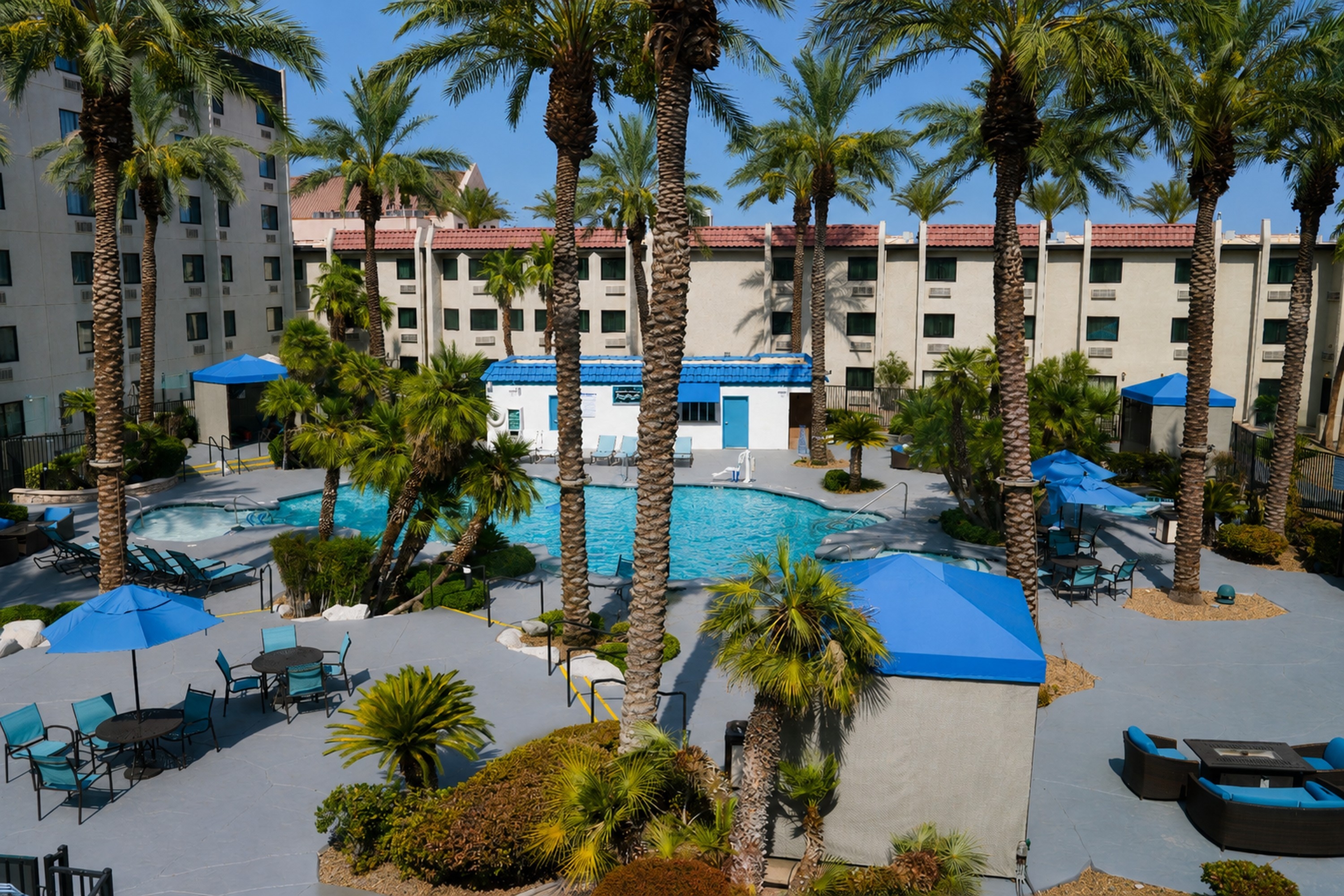 Pool at the Silver Sevens Hotel and Casino, a Wyndham Garden in Las Vegas, Nevada