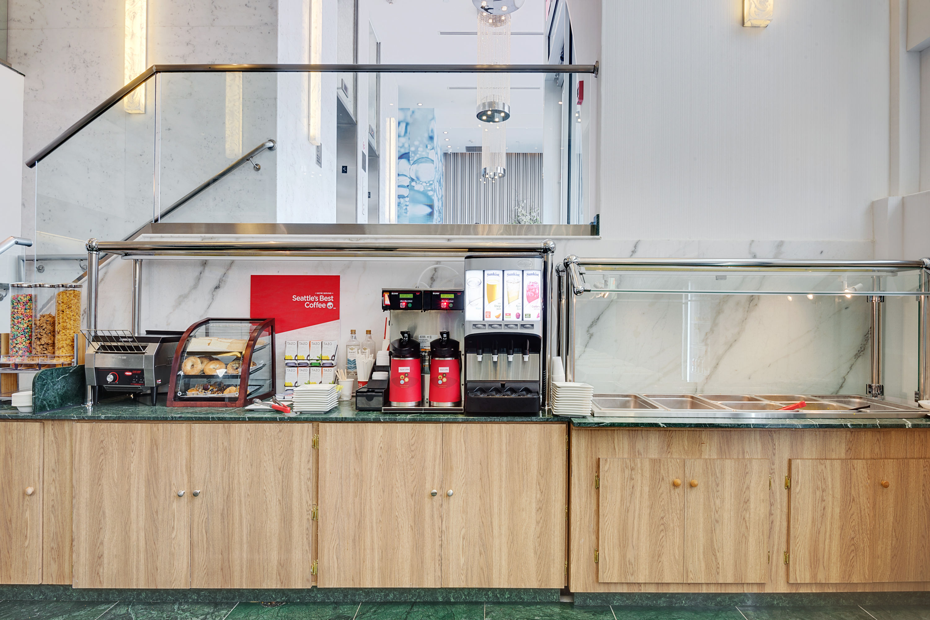 Free breakfast at Wyndham Garden Brooklyn Sunset Park in Brooklyn, New York