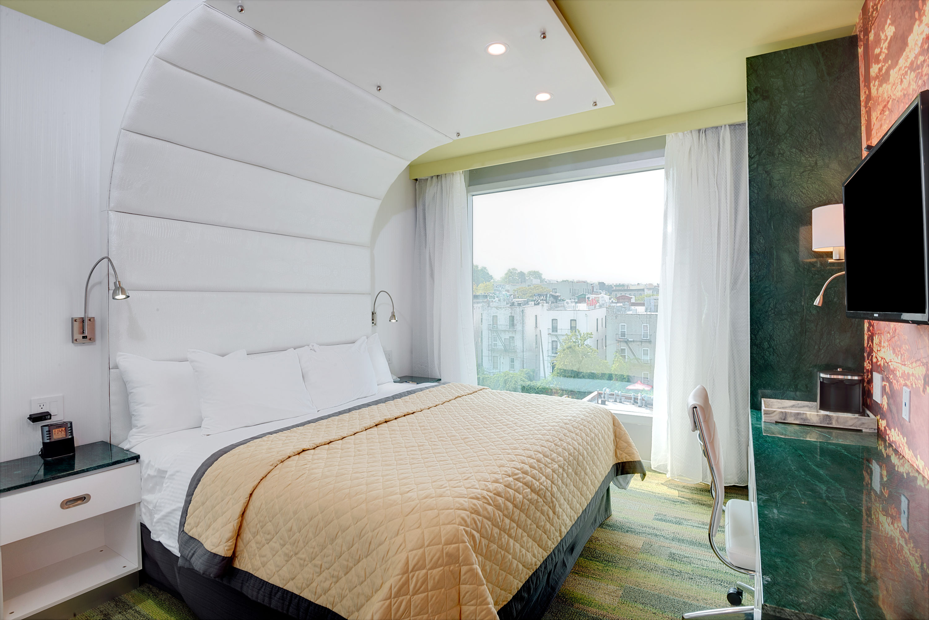 Guest room at the Wyndham Garden Brooklyn Sunset Park in Brooklyn, New York