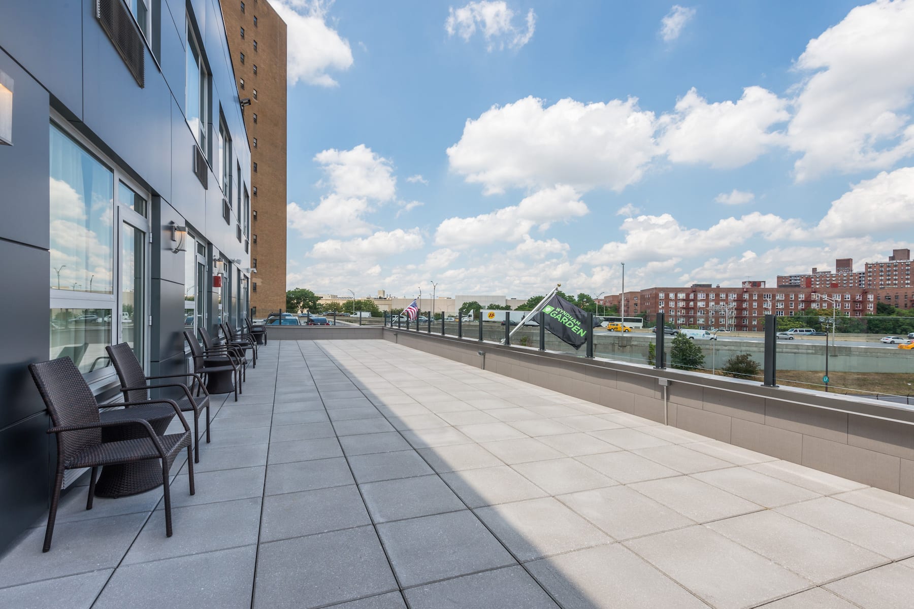 Exterior Day Image of Wyndham Garden LaGuardia South hotel in Rego Park, New York