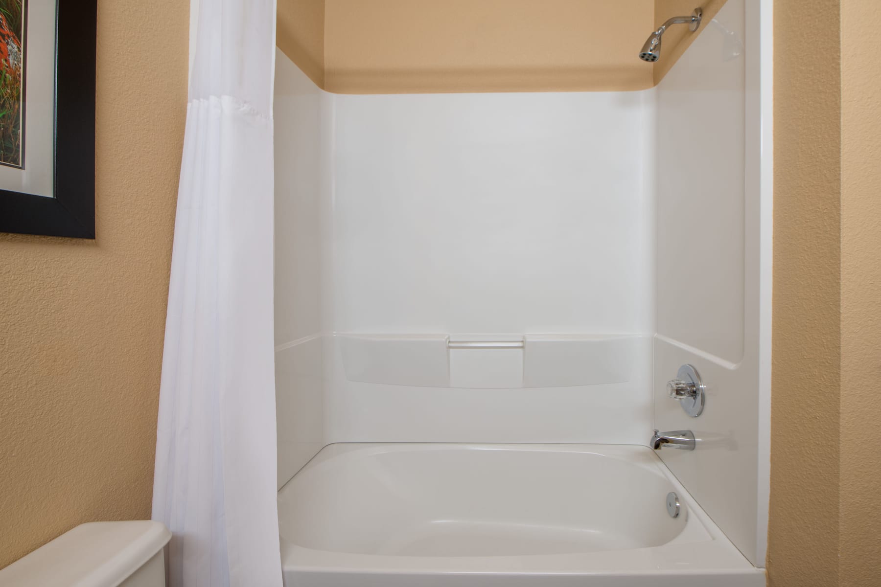 Guest room bath at the Wyndham Garden Oklahoma City Conference Ctr/Airpt/Bricktown in Oklahoma City, Oklahoma