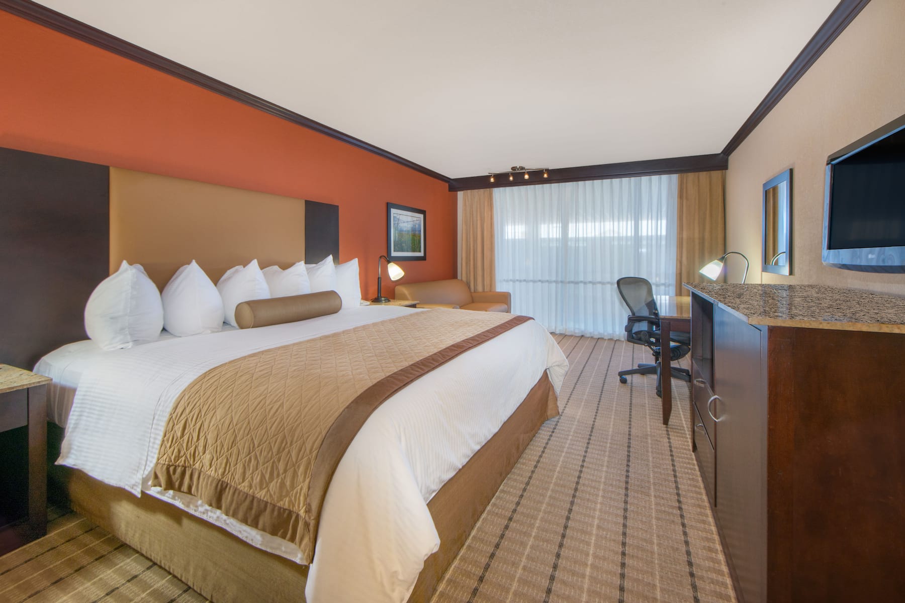 Guest room at the Wyndham Garden Oklahoma City Conference Ctr/Airpt/Bricktown in Oklahoma City, Oklahoma