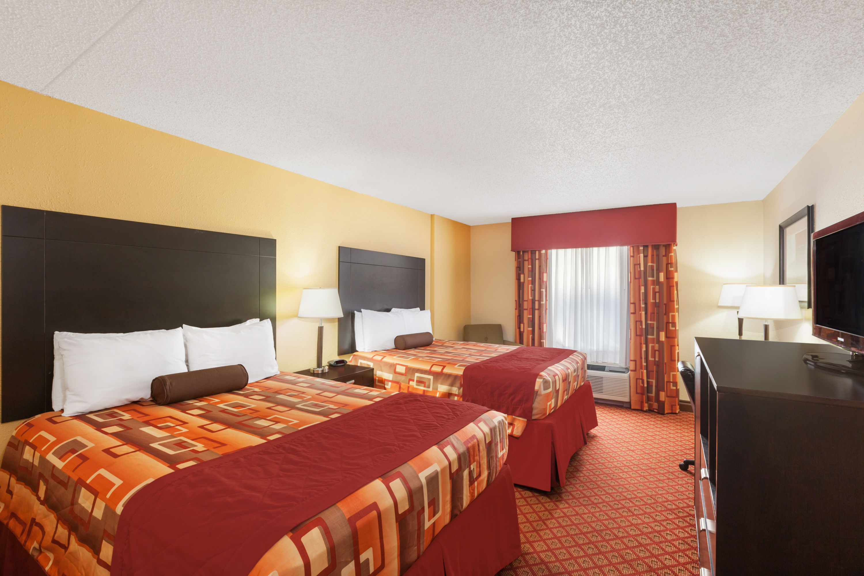 Guest room at the Wyndham Garden Stillwater in Stillwater, Oklahoma