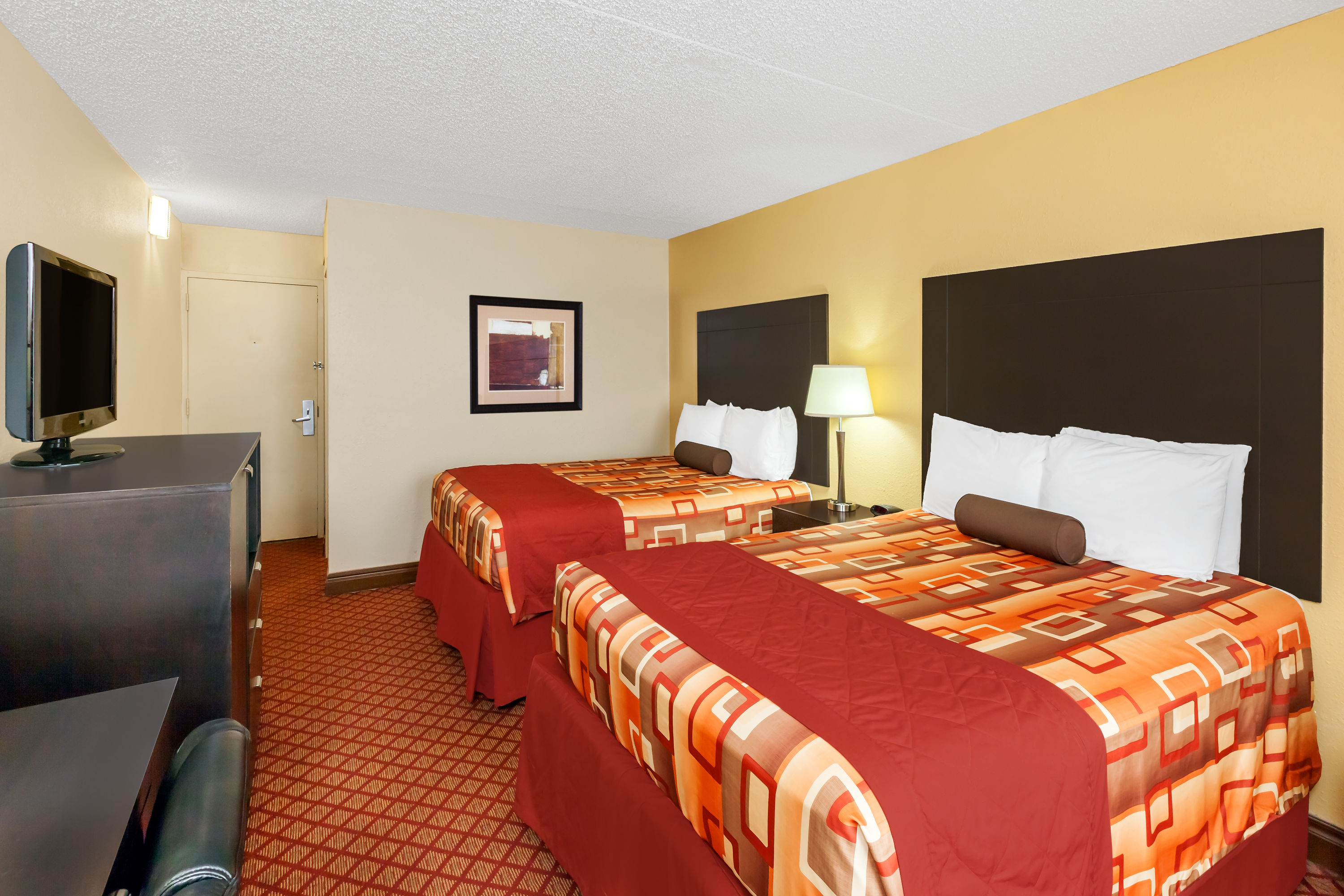 Guest room at the Wyndham Garden Stillwater in Stillwater, Oklahoma