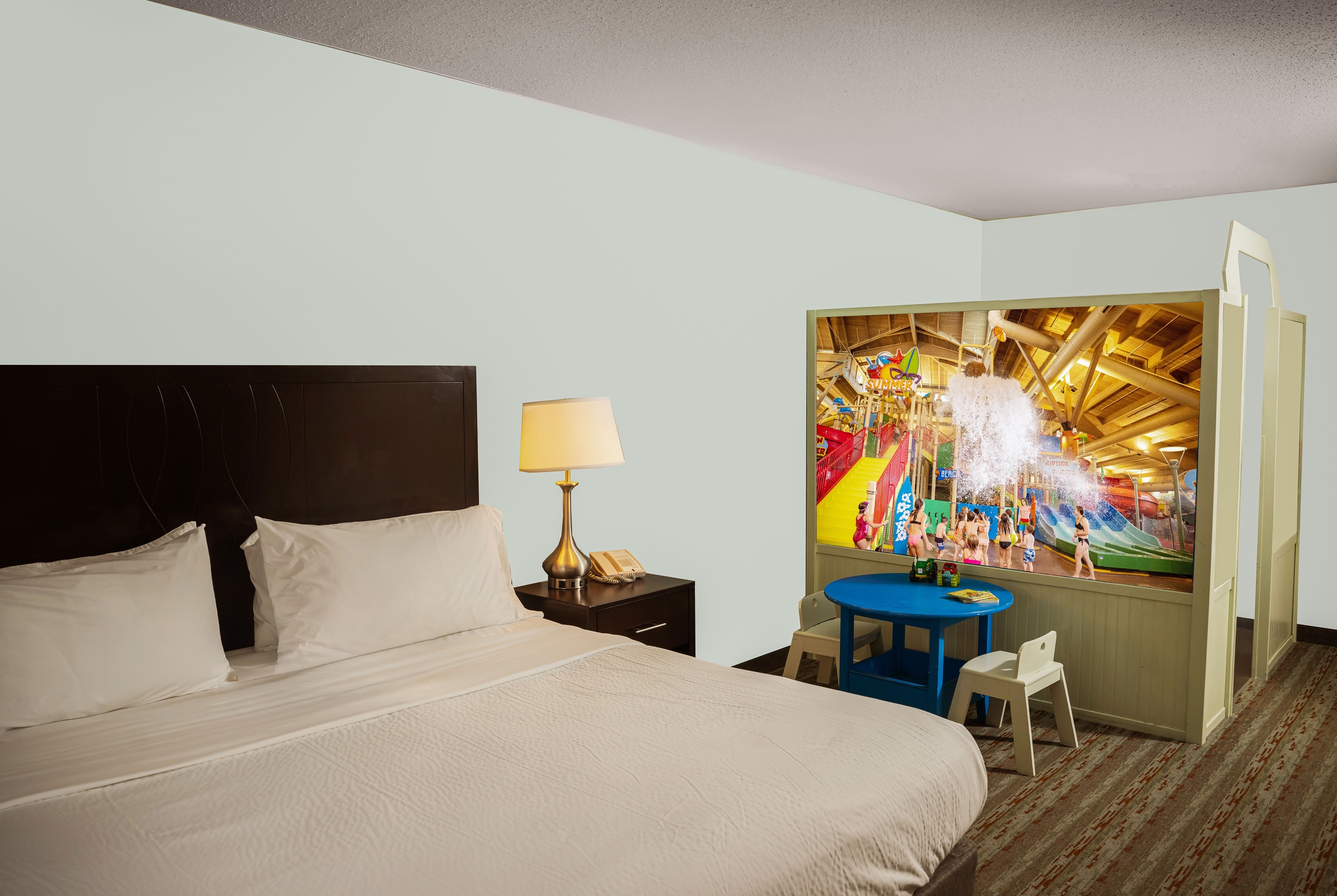 Guest room at the Wyndham Garden Erie in Erie, Pennsylvania