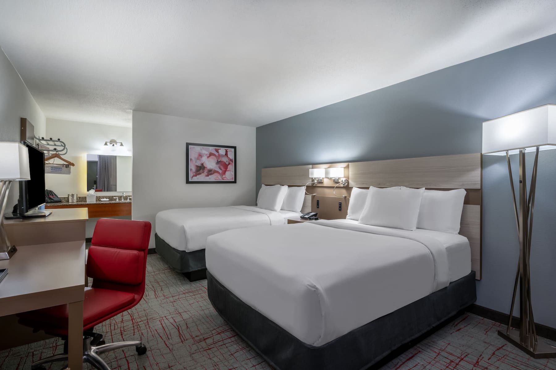 Guest room at the Wyndham Garden Columbia/Ft. Jackson in Columbia, South Carolina