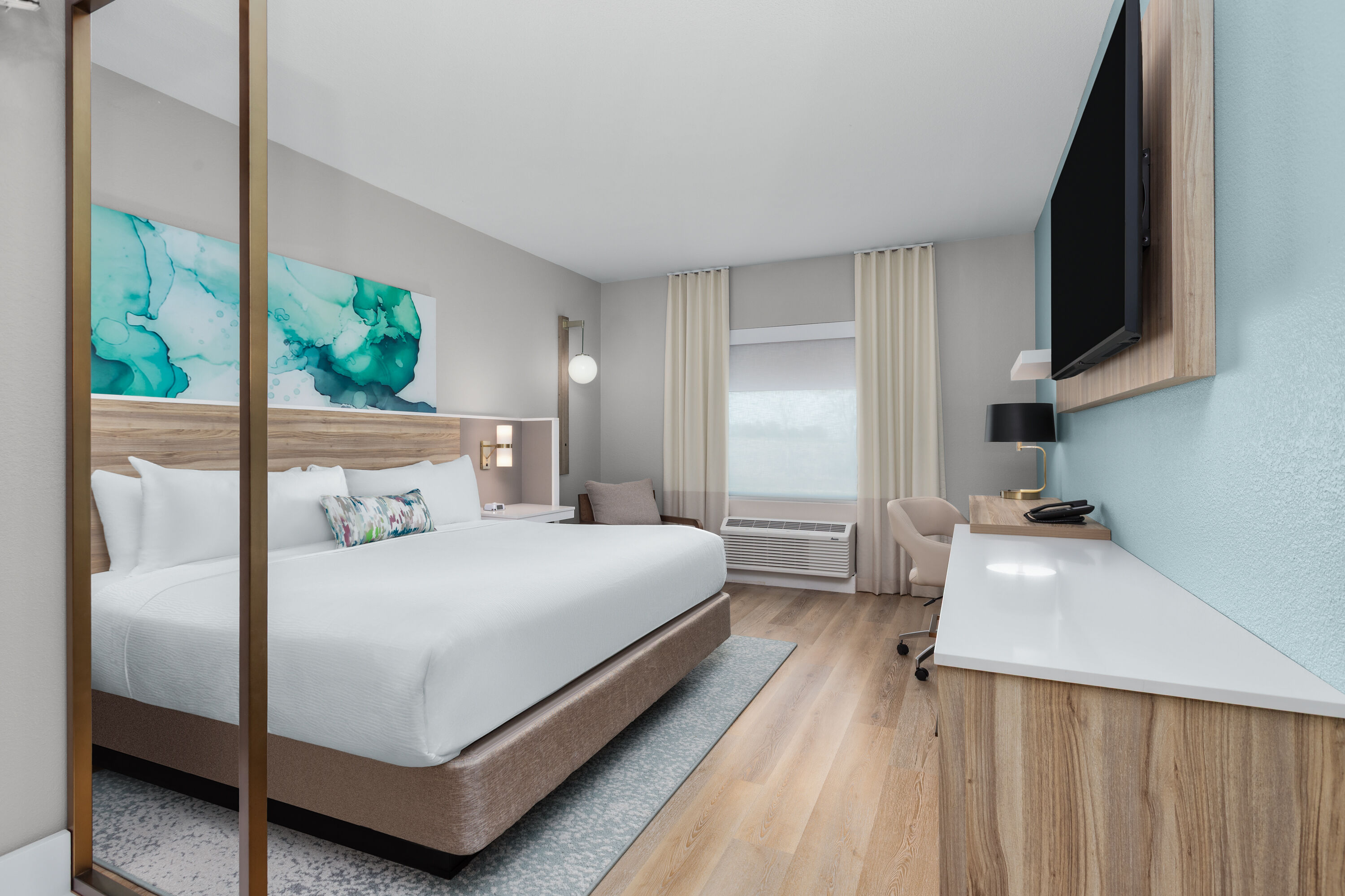 Guest room at the Wyndham Garden Anna in Anna, Texas