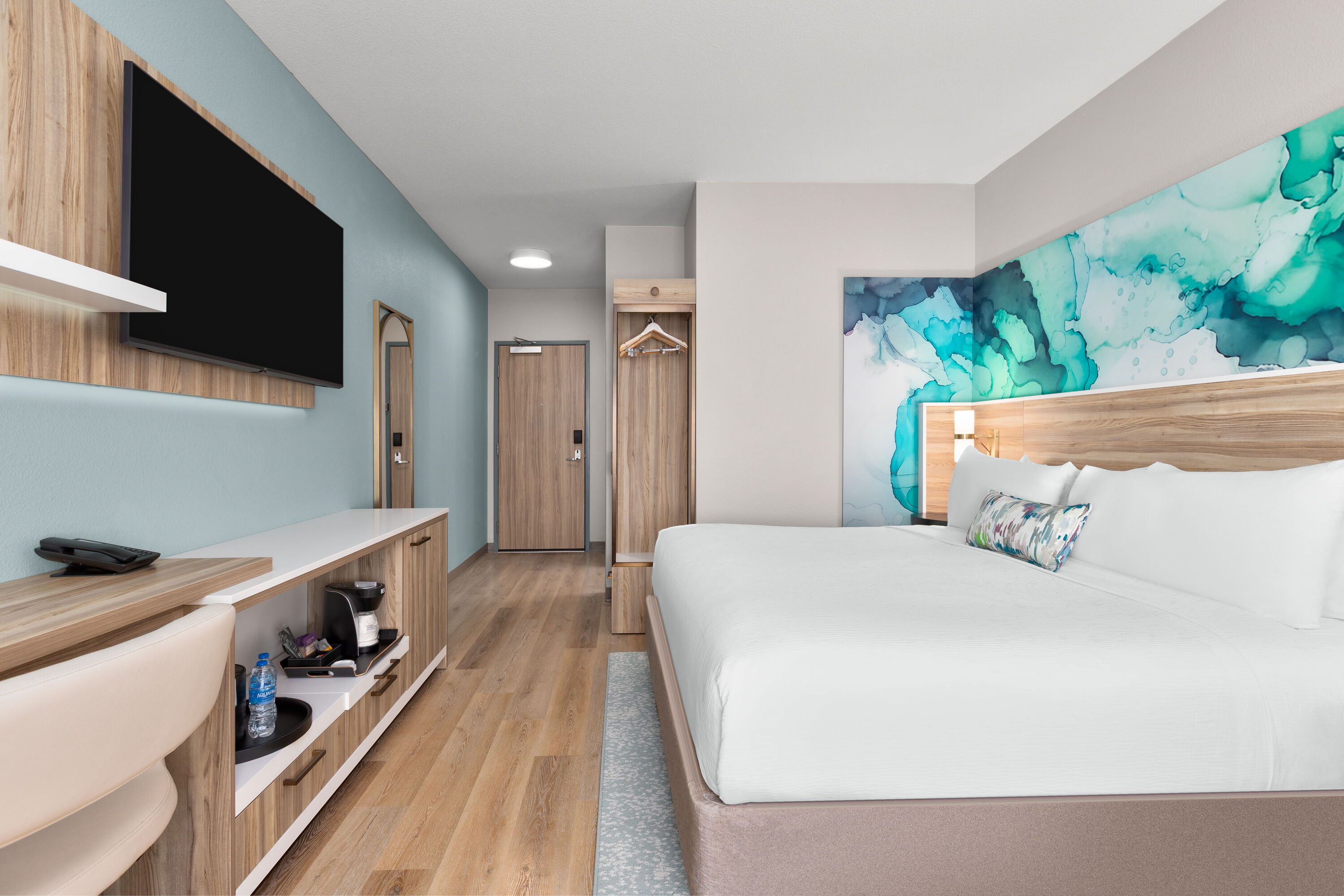 Guest room at the Wyndham Garden Anna in Anna, Texas