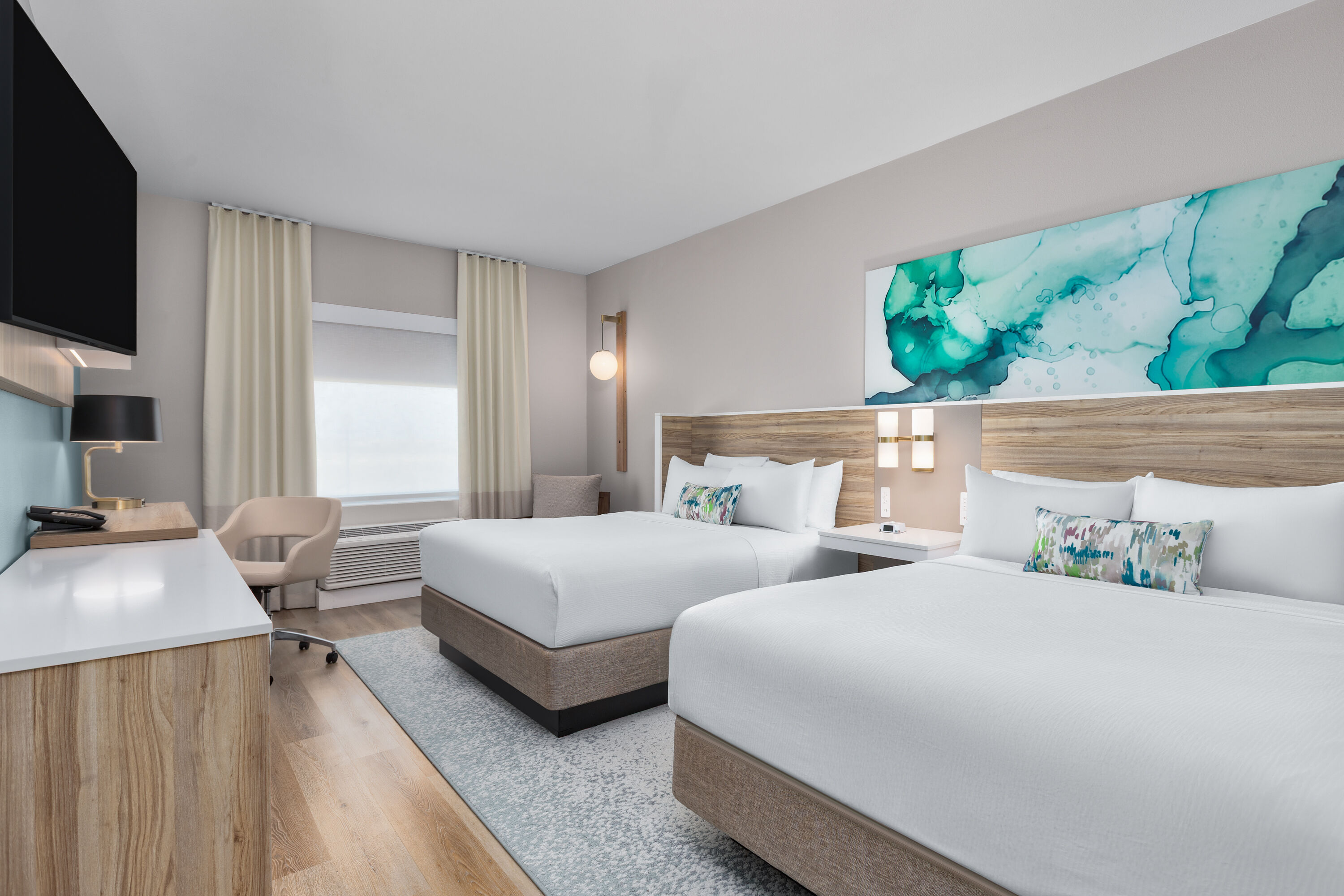 Guest room at the Wyndham Garden Anna in Anna, Texas