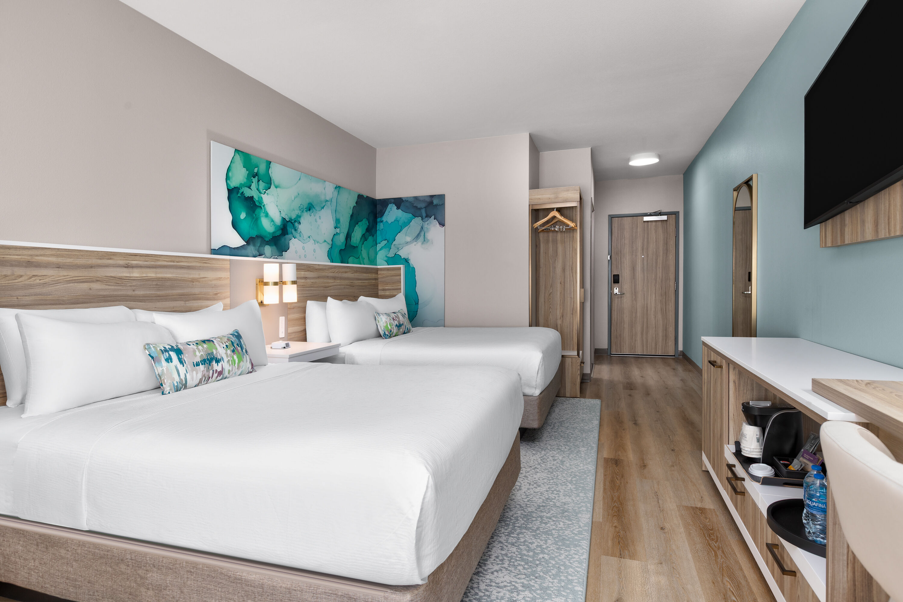 Guest room at the Wyndham Garden Anna in Anna, Texas