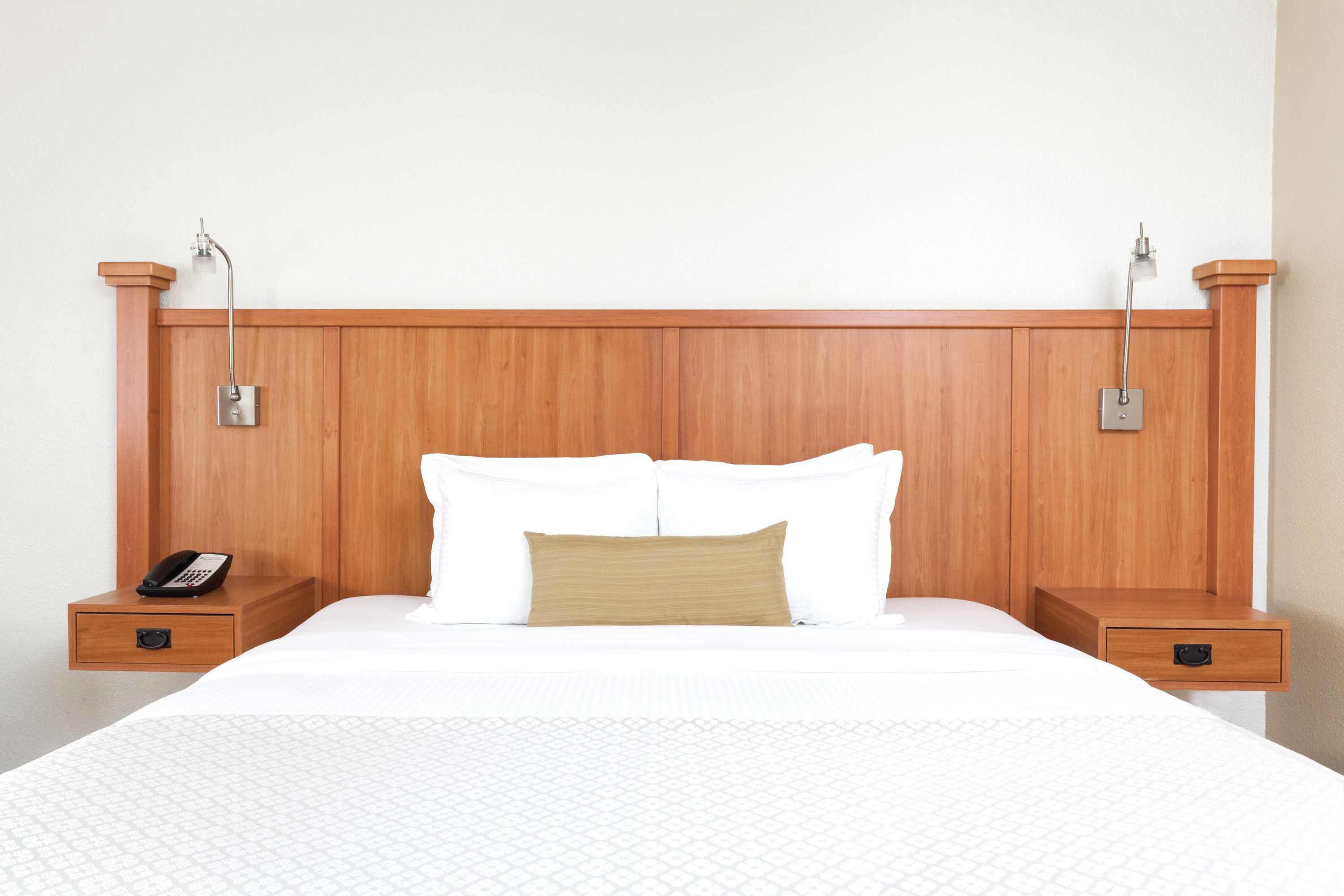 Guest room at the Wyndham Garden Austin in Austin, Texas