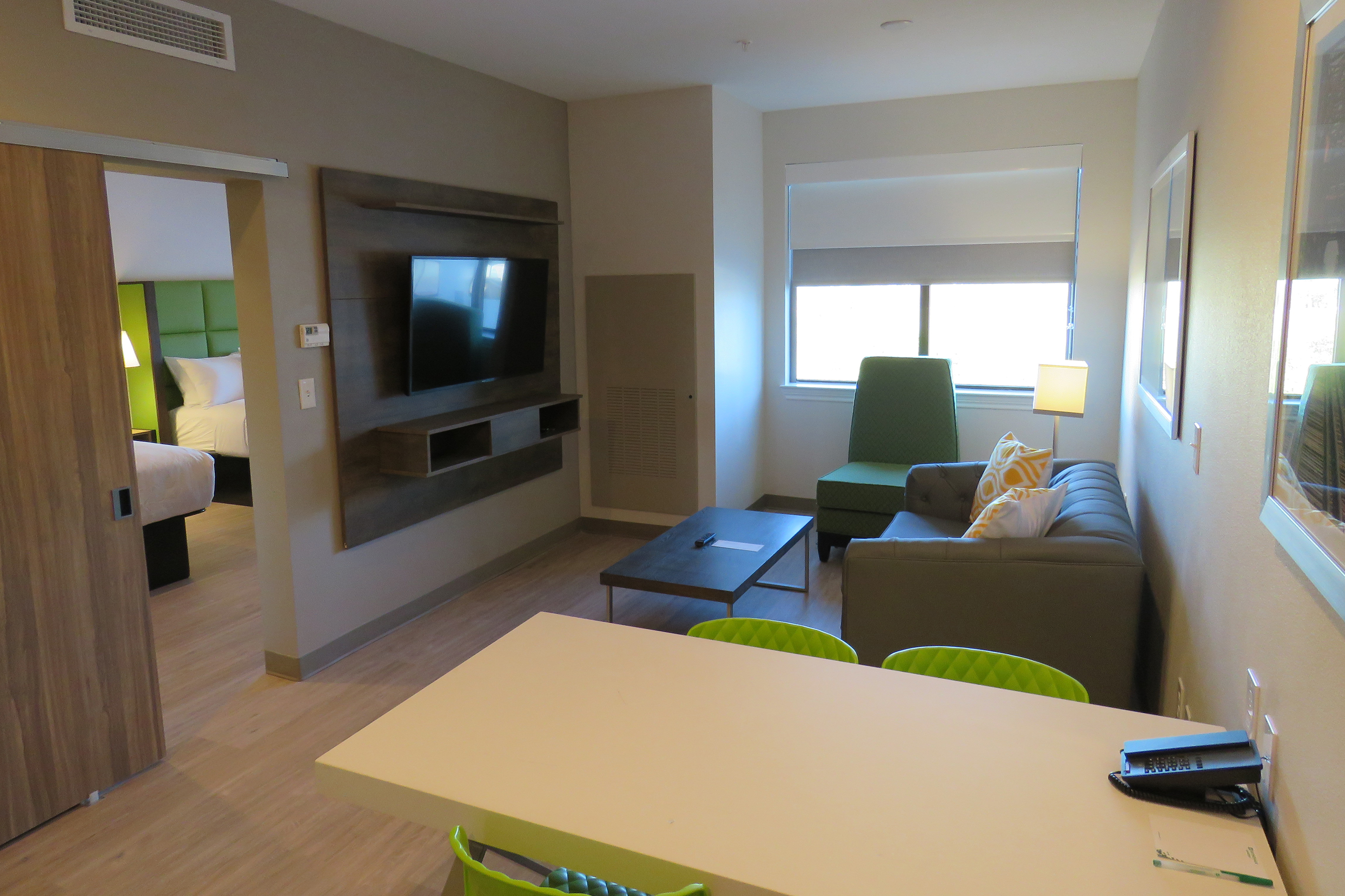 Guest room at the Wyndham Garden College Station in College Station, Texas