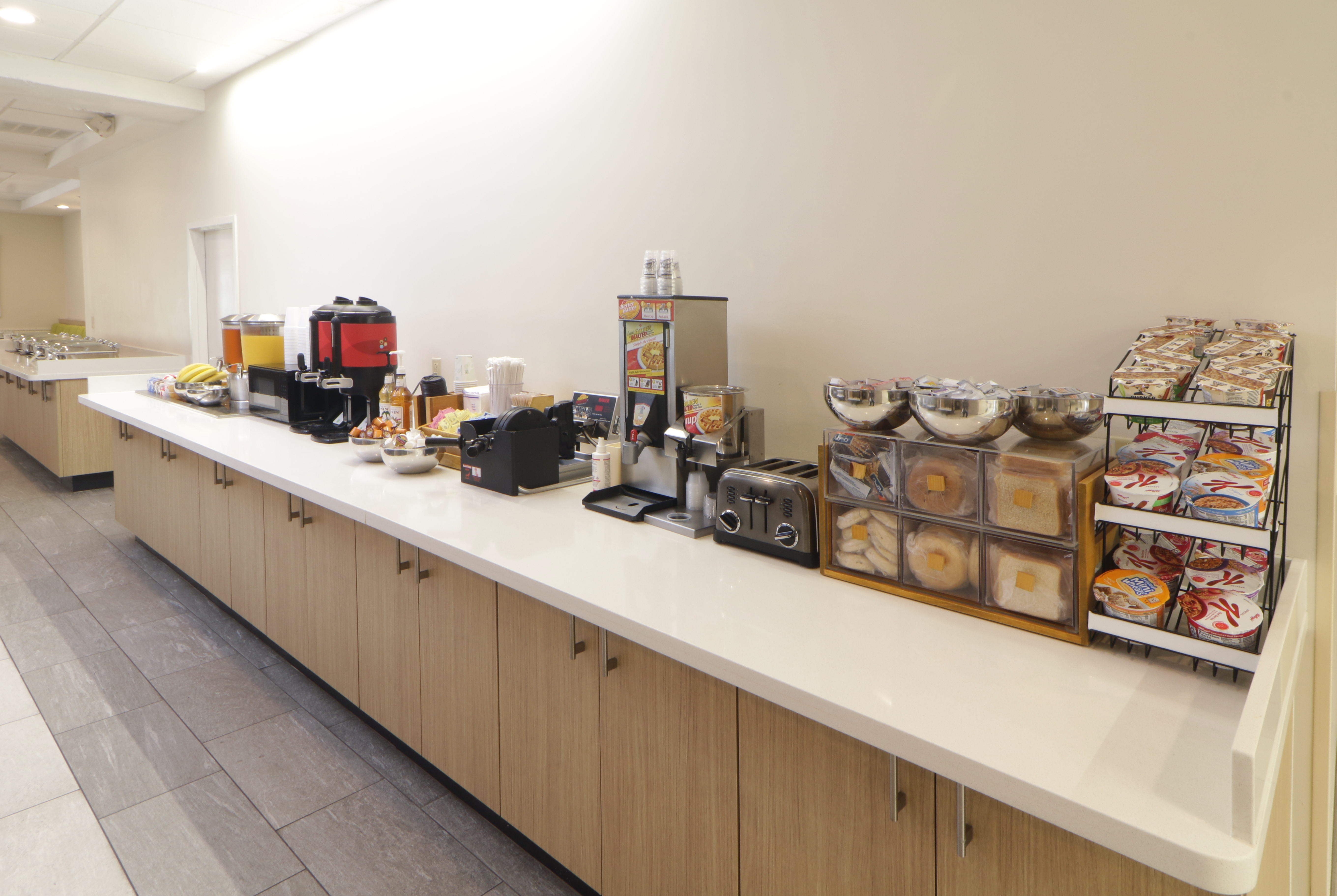 Wyndham Garden McAllen At La Plaza Mall restaurant breakfast area with seating in McAllen, Texas