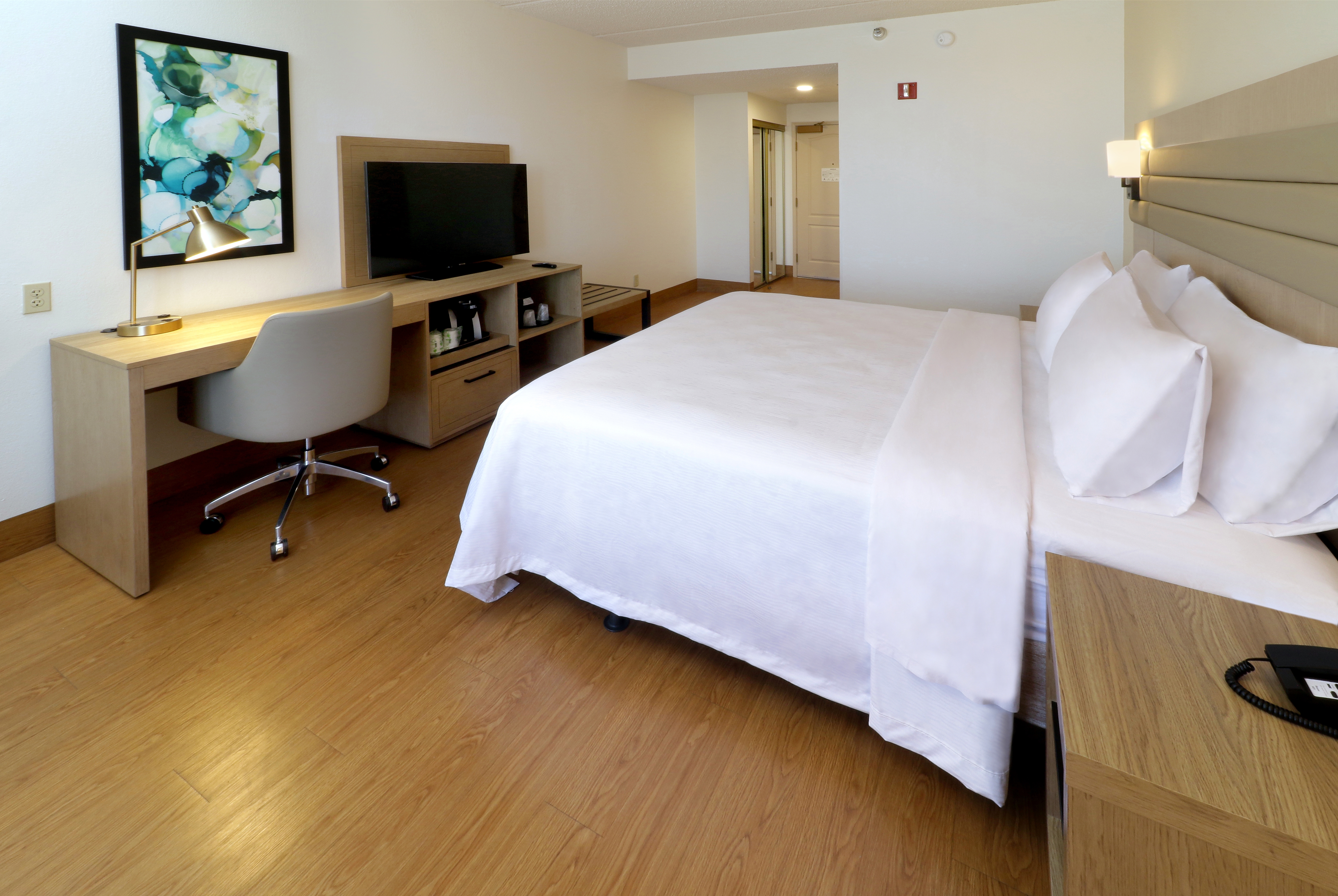 Guest room at the Wyndham Garden McAllen At La Plaza Mall in McAllen, Texas