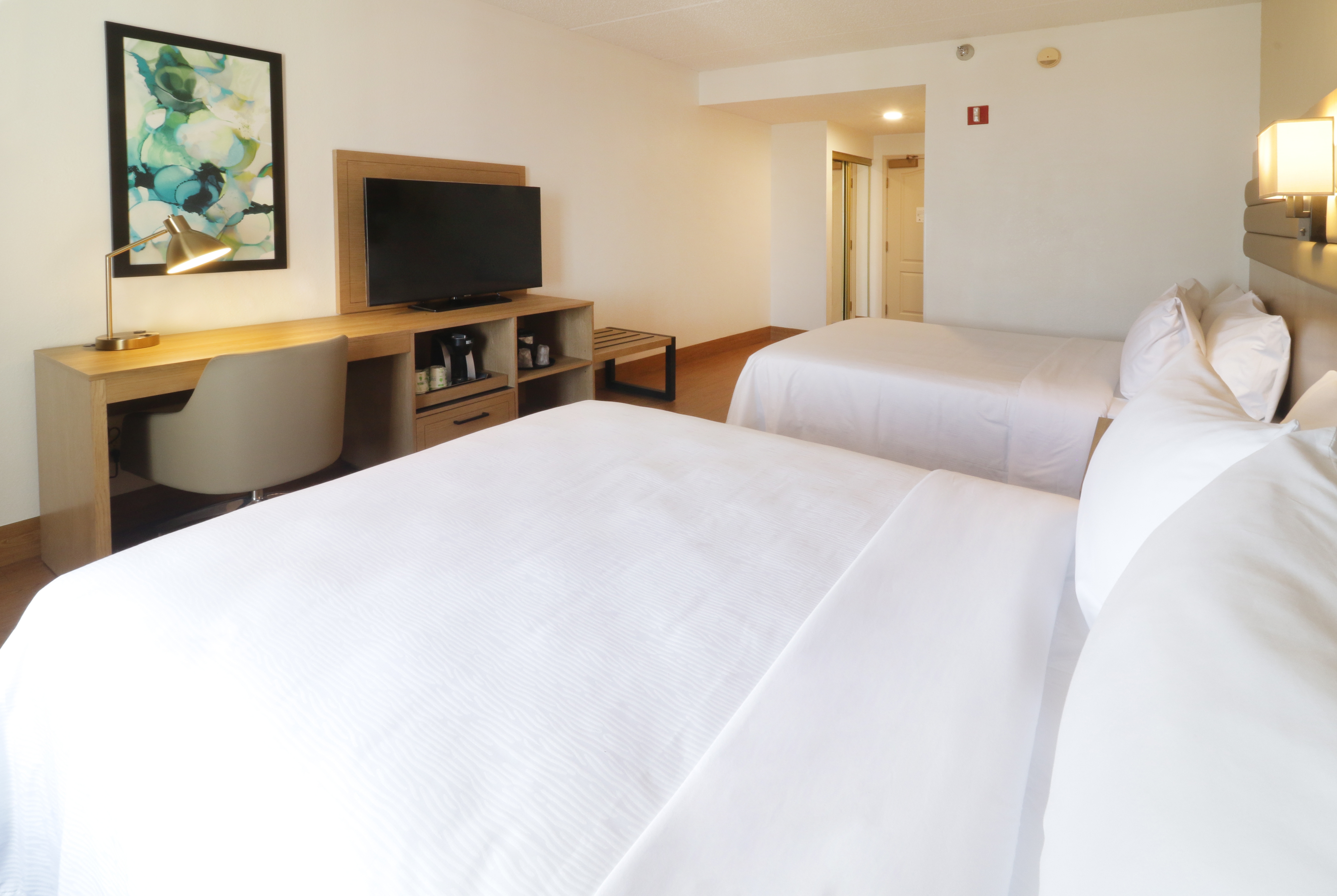 Guest room at the Wyndham Garden McAllen At La Plaza Mall in McAllen, Texas