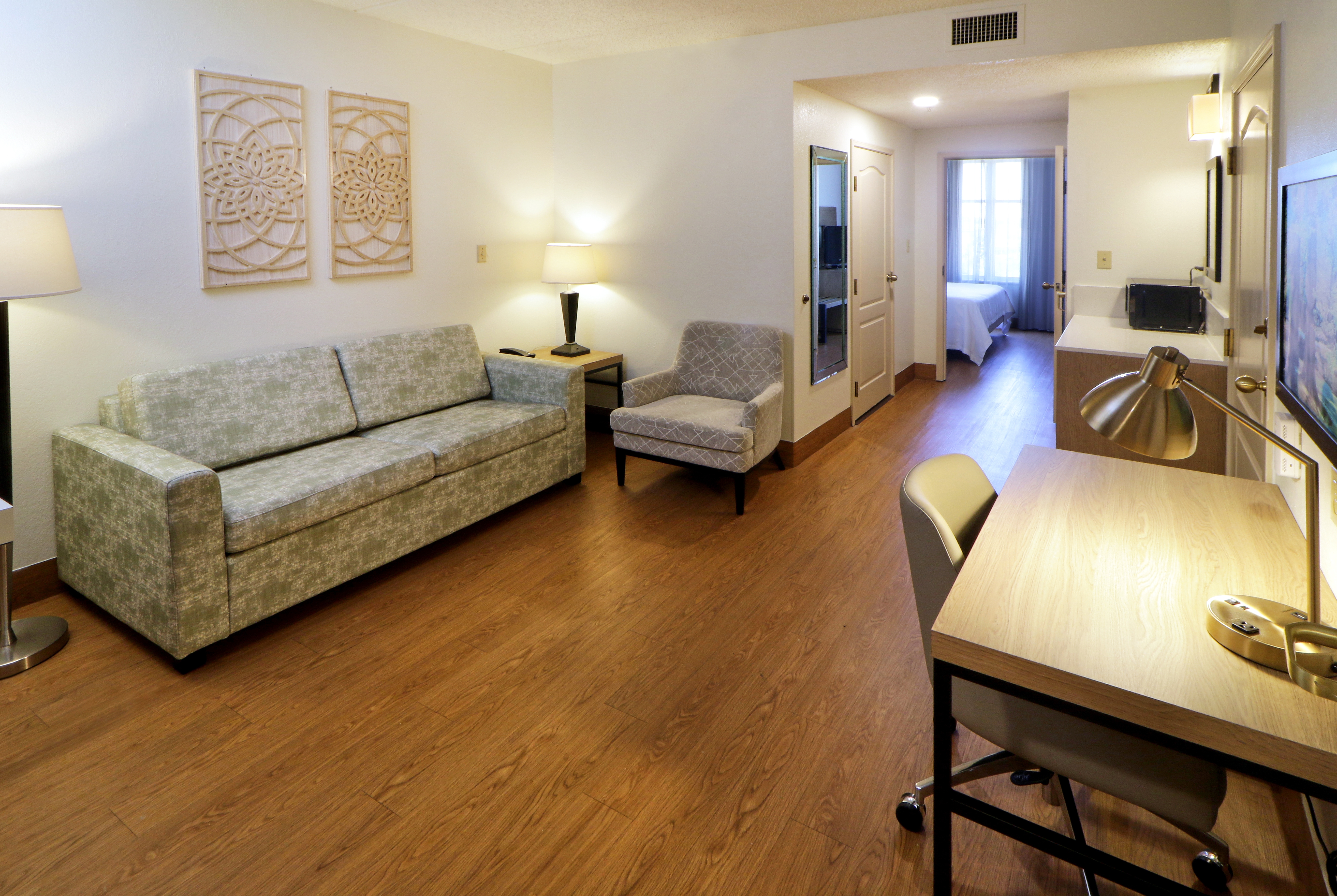 Guest room at the Wyndham Garden McAllen At La Plaza Mall in McAllen, Texas