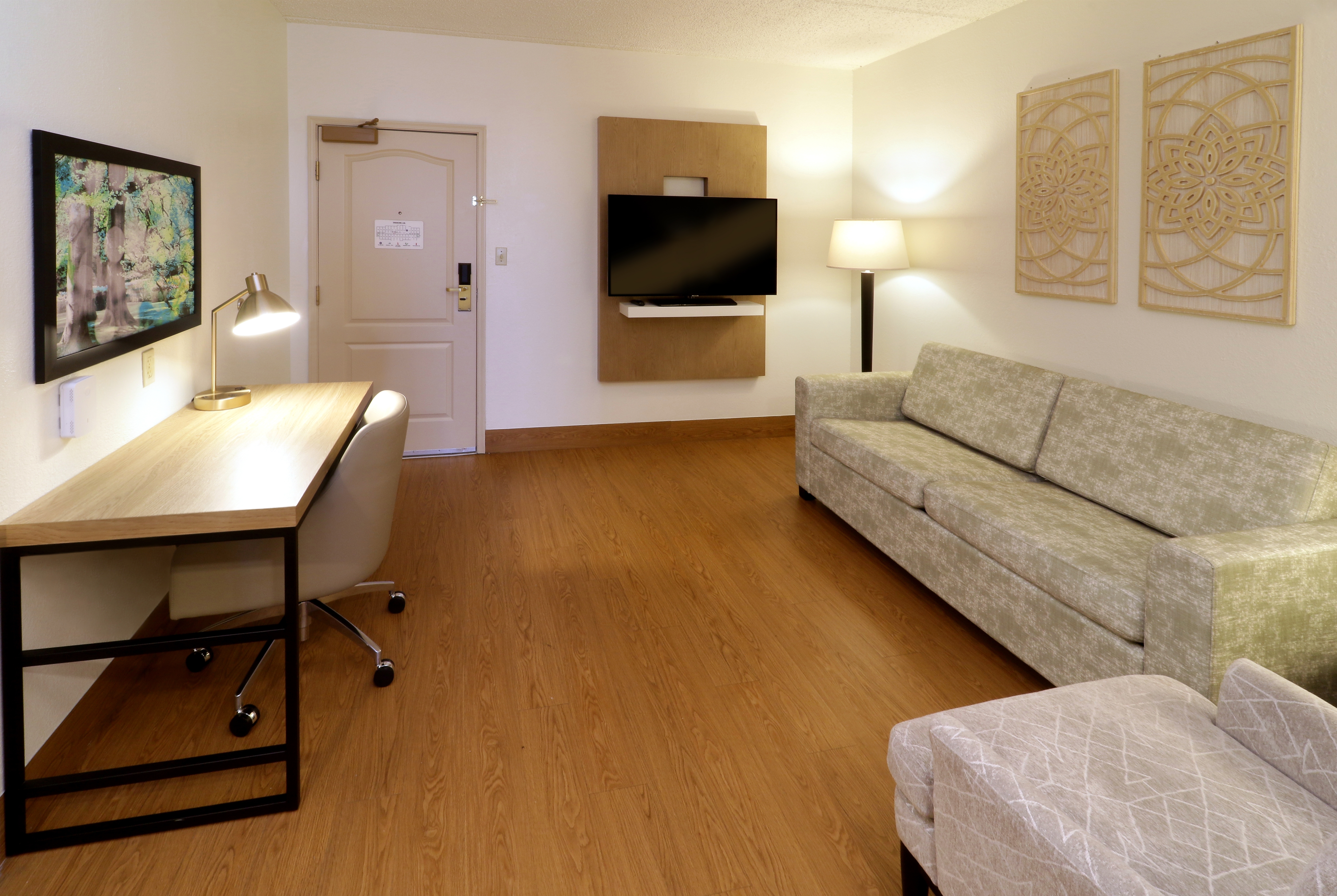 Guest room at the Wyndham Garden McAllen At La Plaza Mall in McAllen, Texas