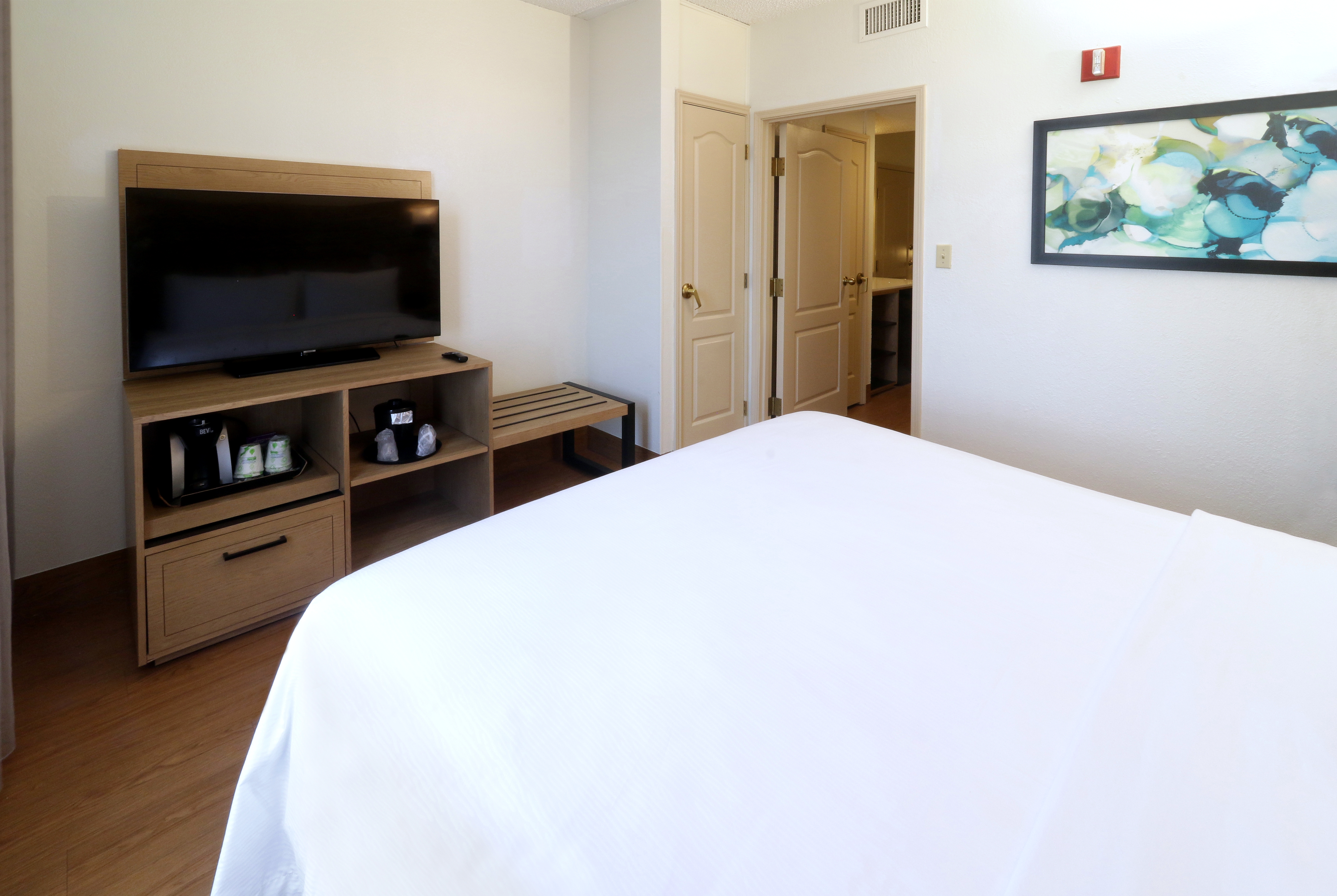 Guest room at the Wyndham Garden McAllen At La Plaza Mall in McAllen, Texas