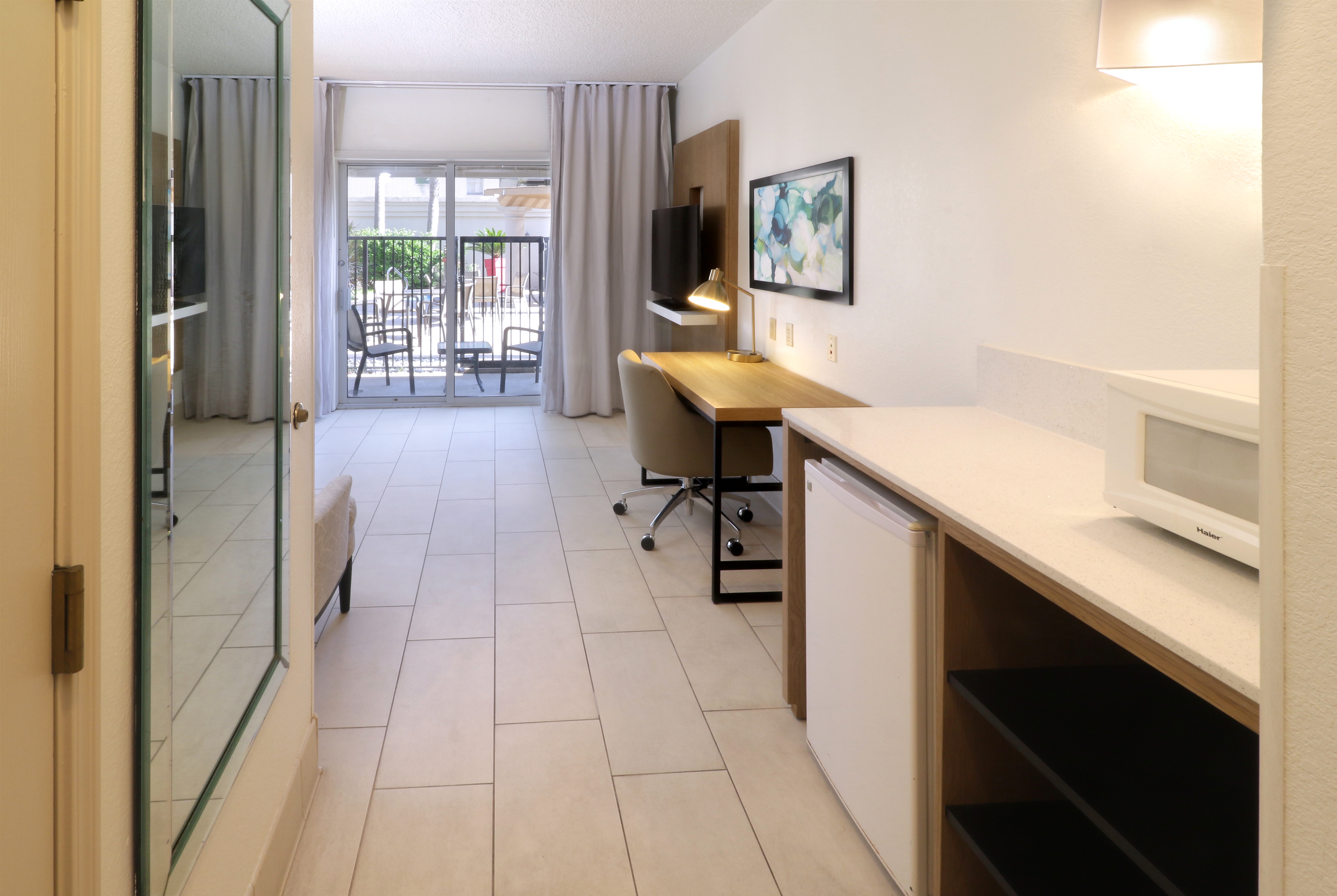 Guest room at the Wyndham Garden McAllen At La Plaza Mall in McAllen, Texas