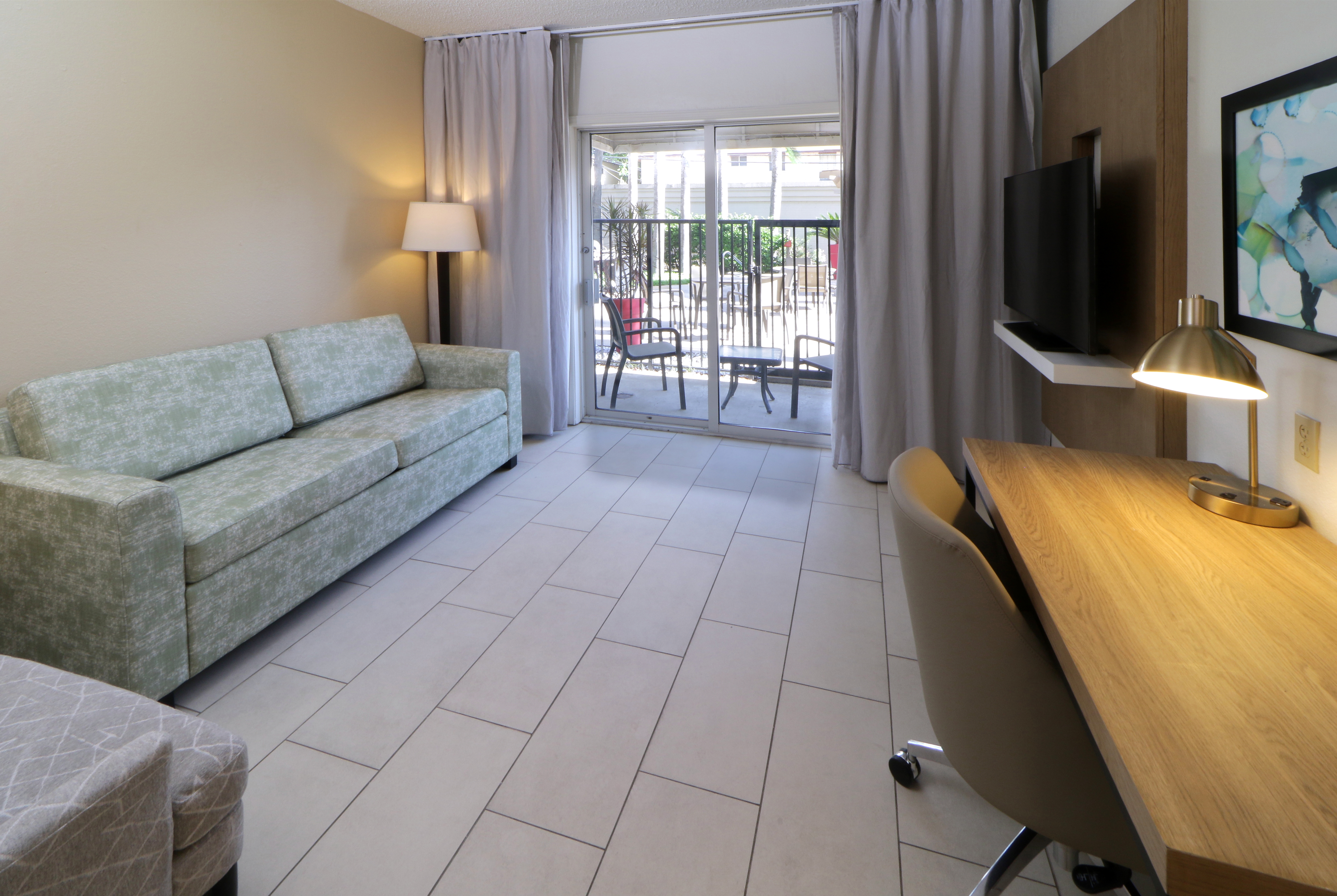 Guest room at the Wyndham Garden McAllen At La Plaza Mall in McAllen, Texas