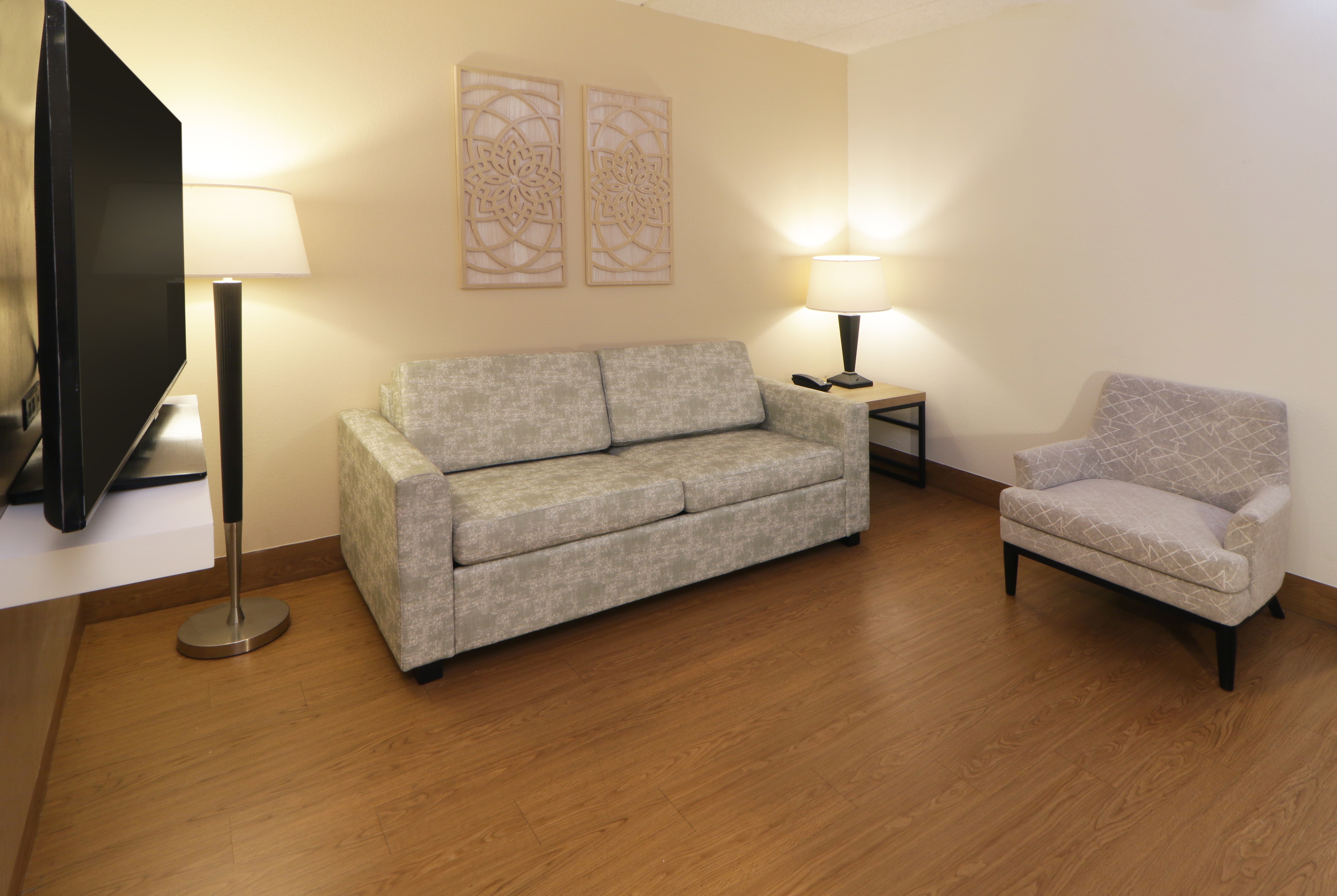 Guest room at the Wyndham Garden McAllen At La Plaza Mall in McAllen, Texas