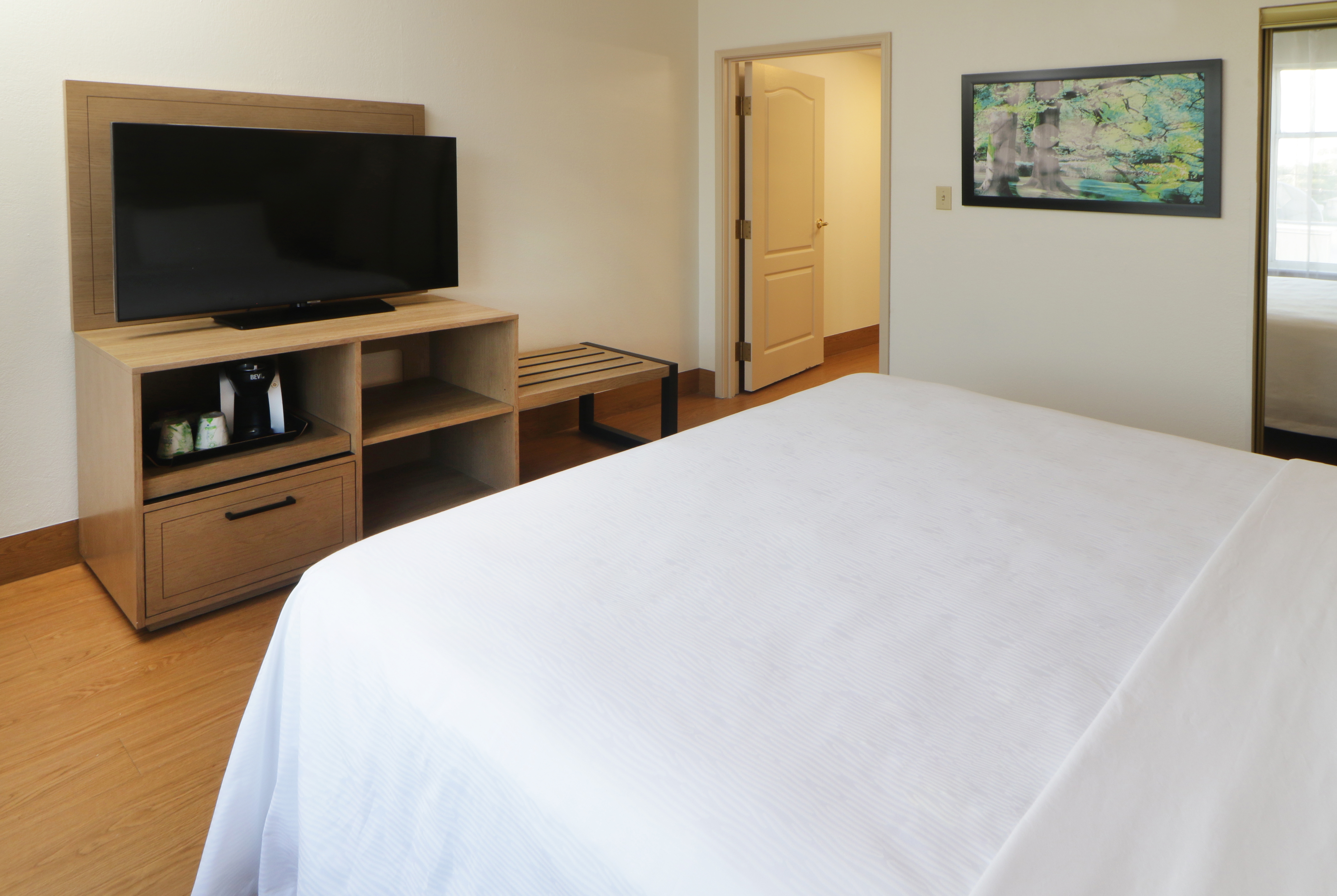 Guest room at the Wyndham Garden McAllen At La Plaza Mall in McAllen, Texas