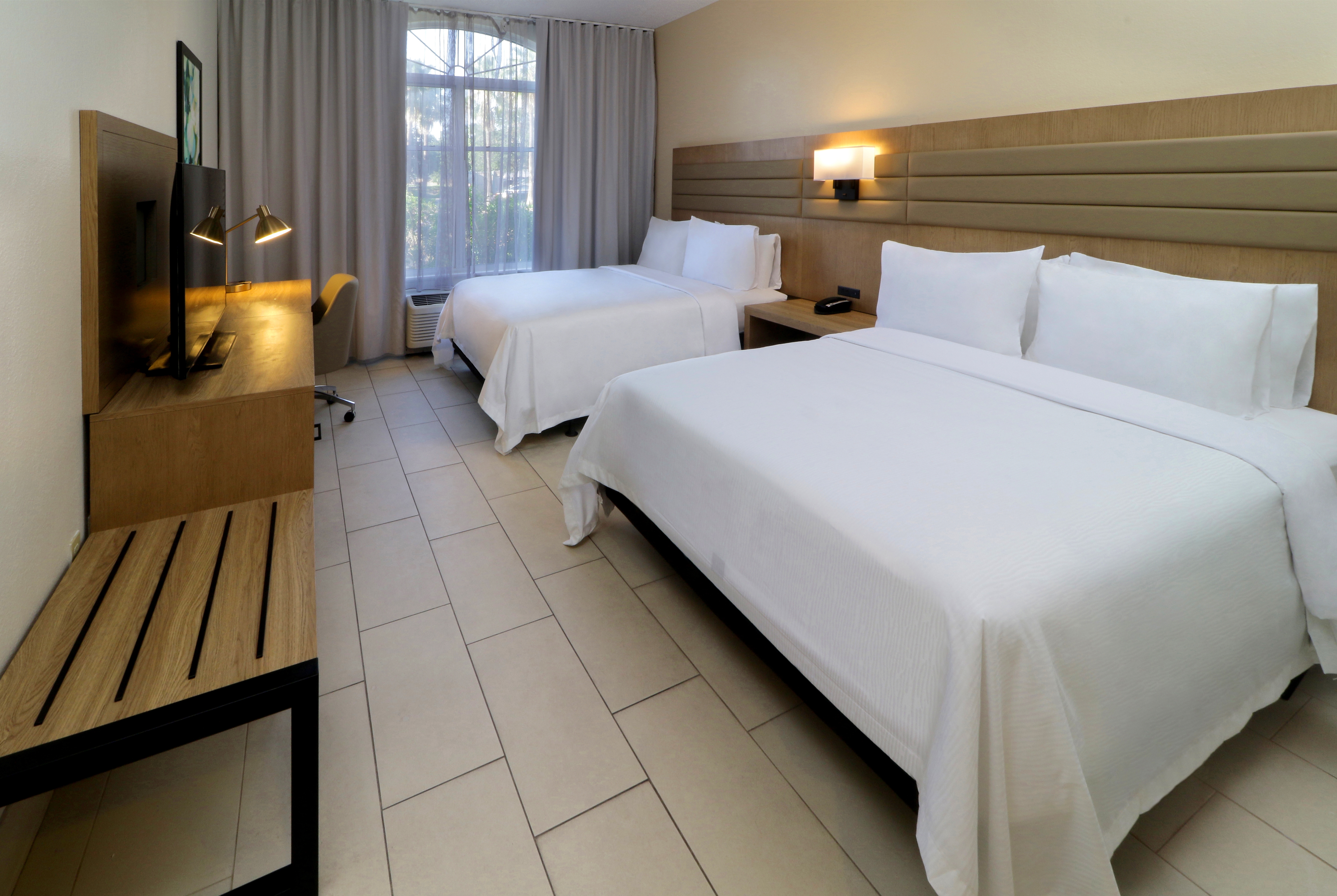 Guest room at the Wyndham Garden McAllen At La Plaza Mall in McAllen, Texas