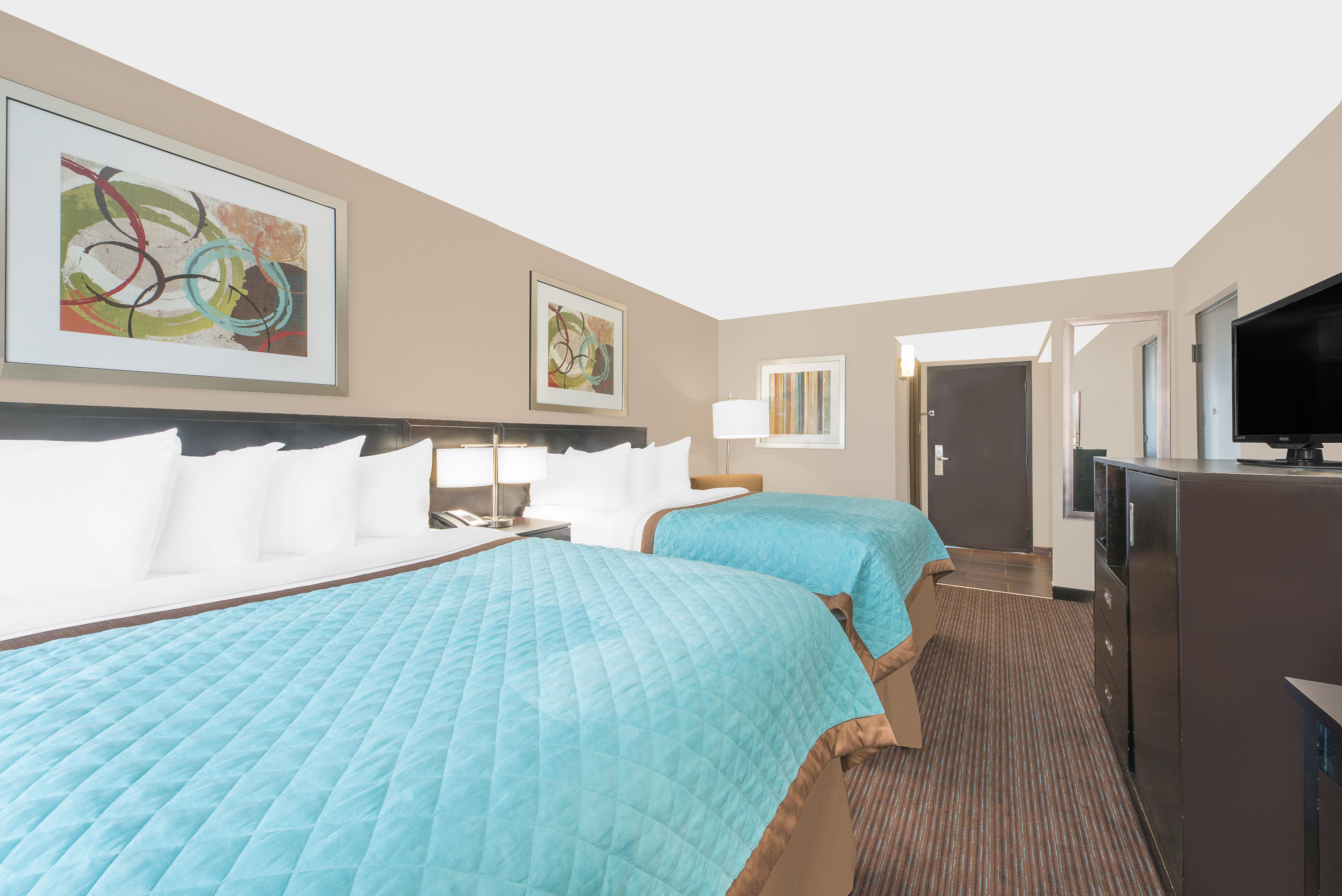 Guest room at the Wyndham Garden Midland in Midland, Texas