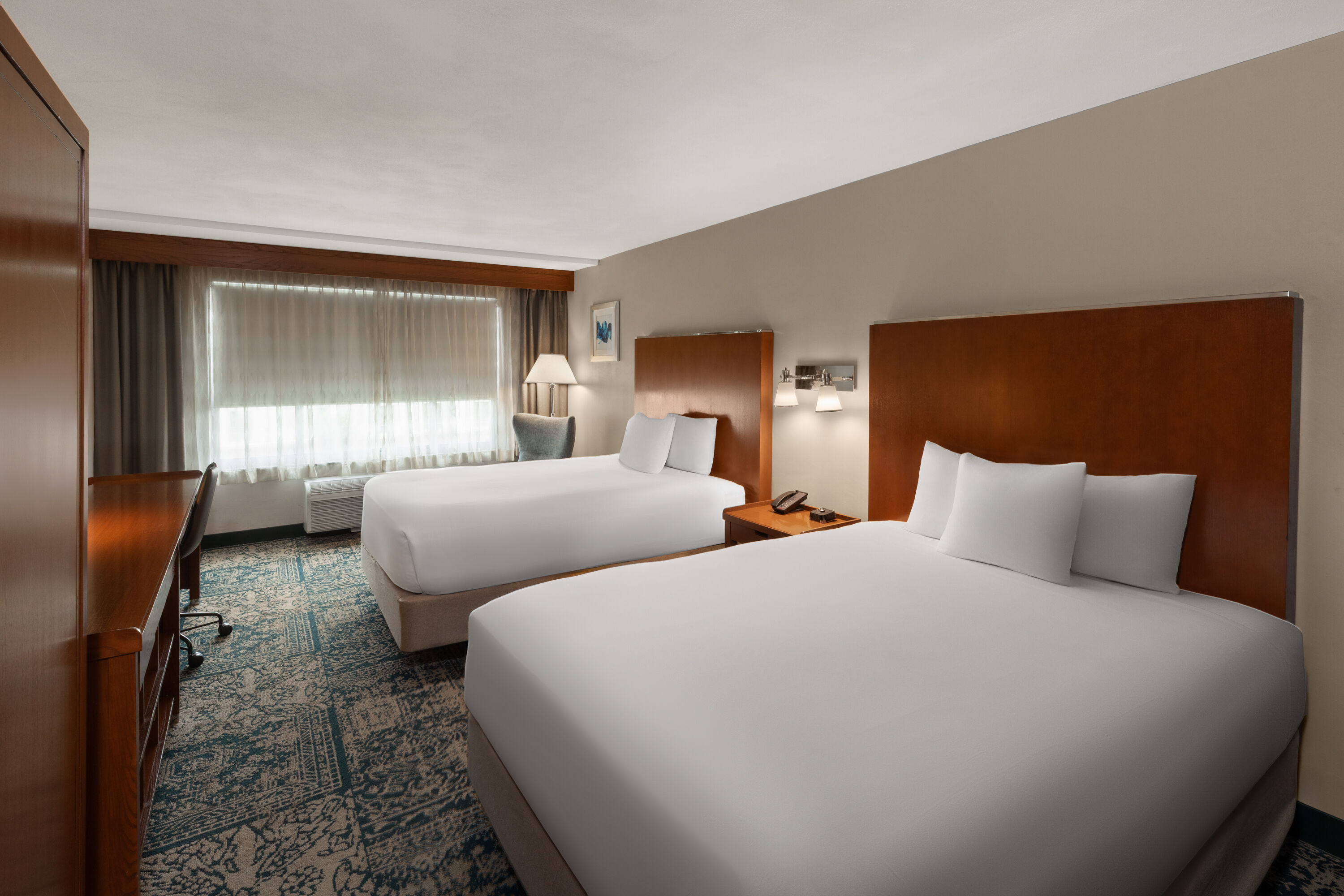 Guest room at the Wyndham Garden San Antonio Airport in San Antonio, Texas
