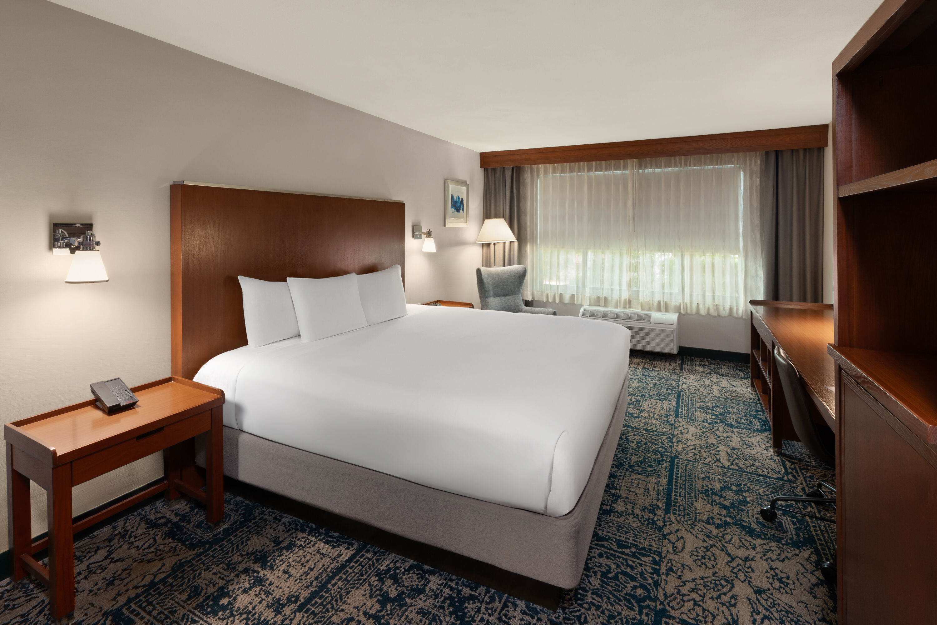 Guest room at the Wyndham Garden San Antonio Airport in San Antonio, Texas