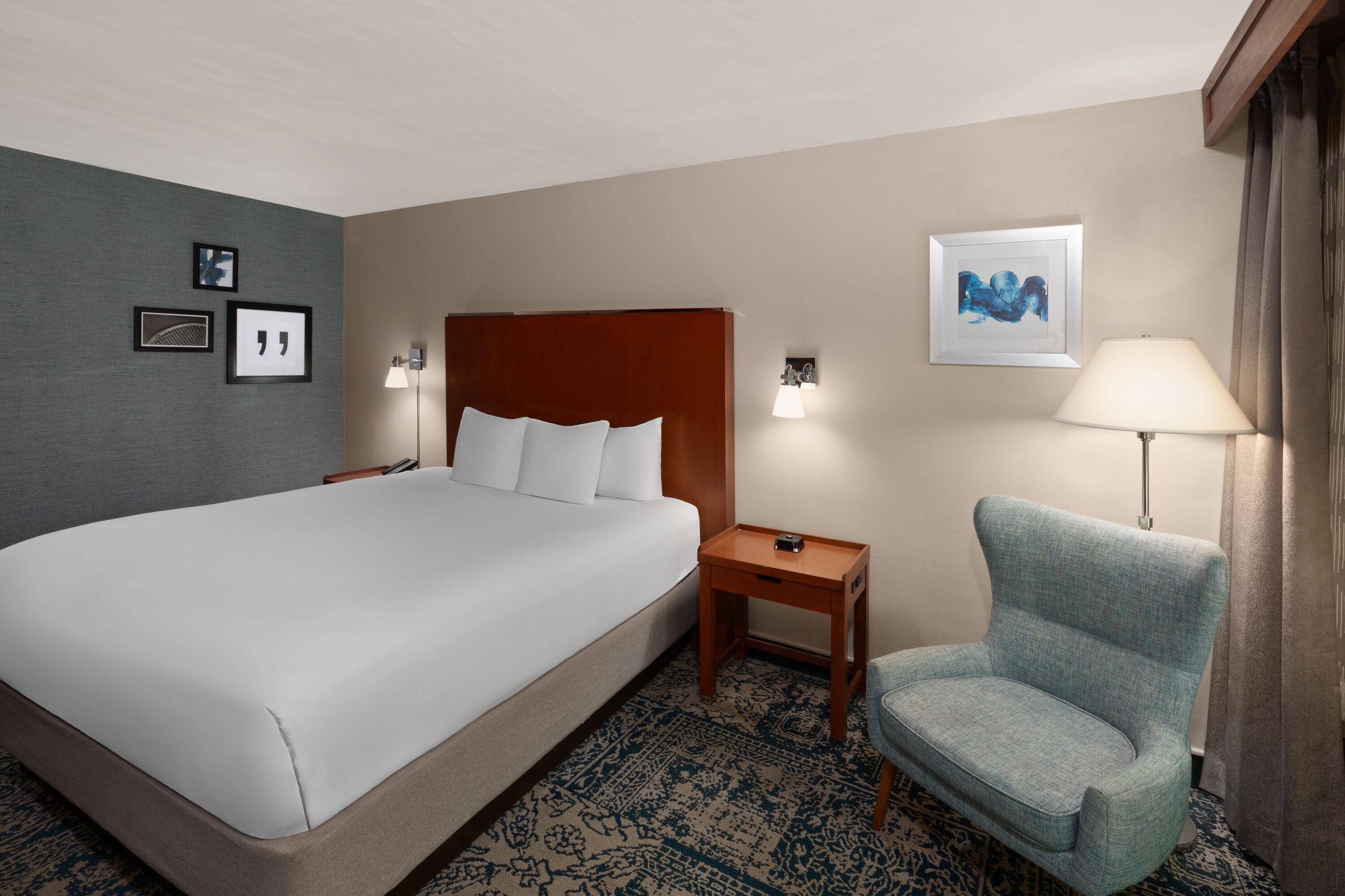 Guest room at the Wyndham Garden San Antonio Airport in San Antonio, Texas