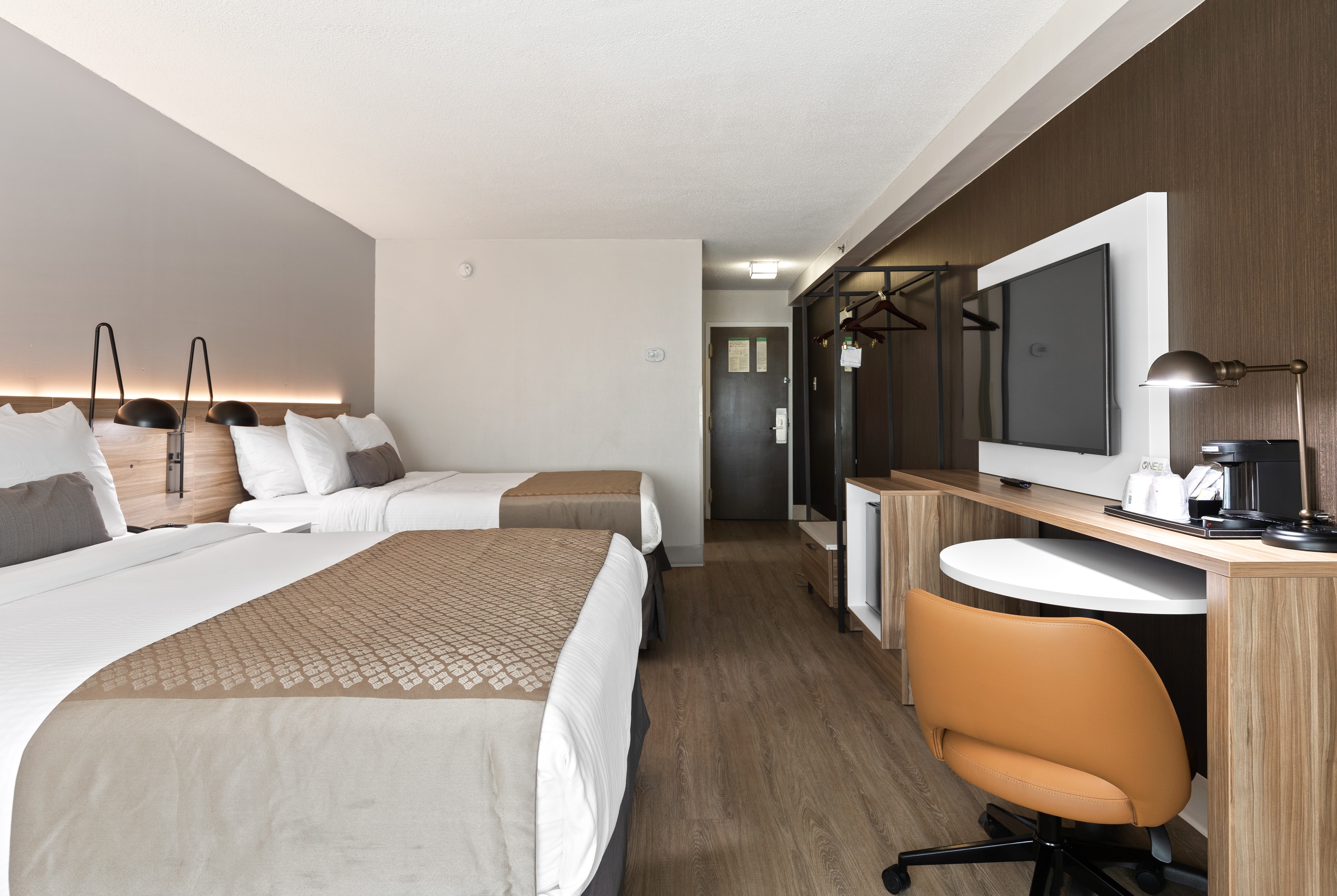 Guest room at the Wyndham Garden Manassas in Manassas, Virginia