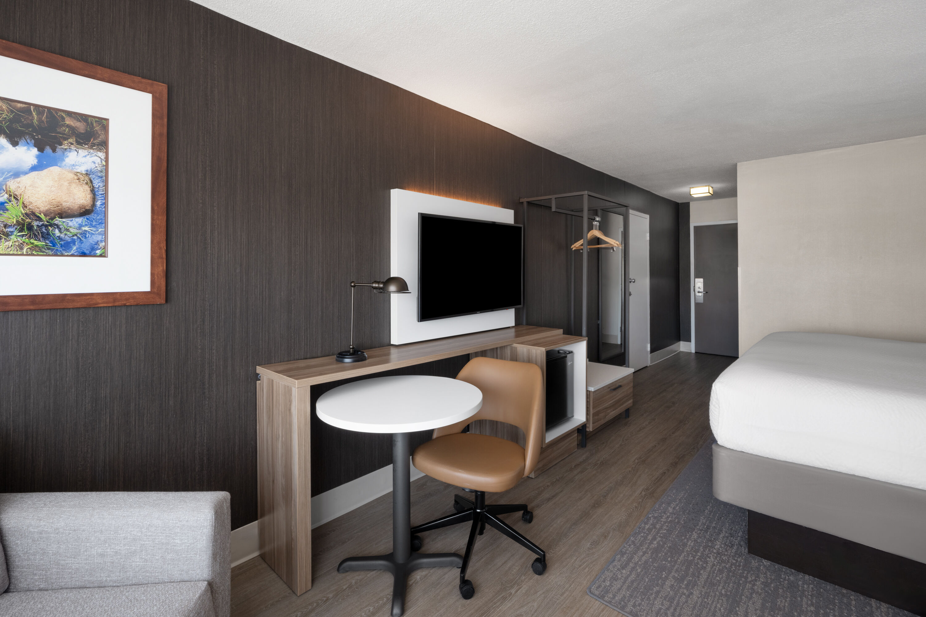 Guest room at the Wyndham Garden Manassas in Manassas, Virginia