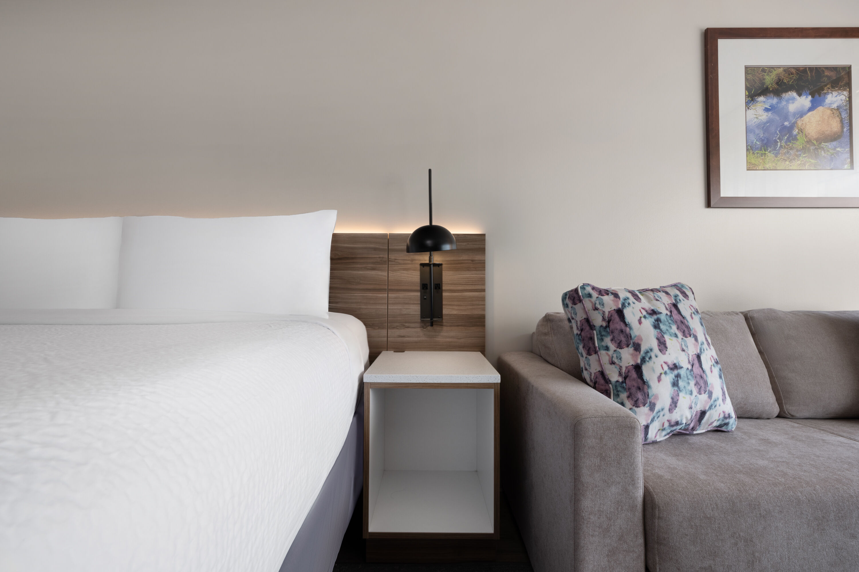Guest room at the Wyndham Garden Manassas in Manassas, Virginia