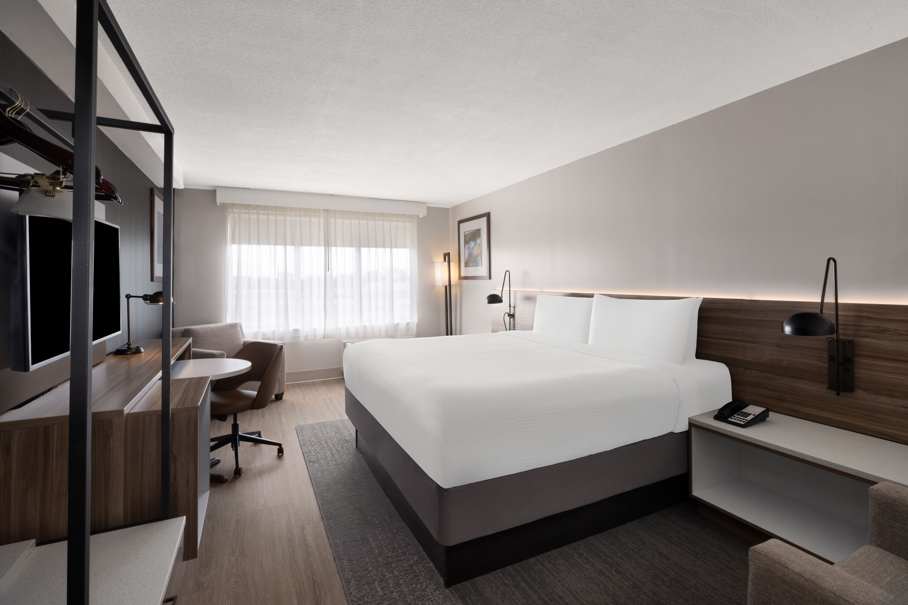Guest room at the Wyndham Garden Manassas in Manassas, Virginia