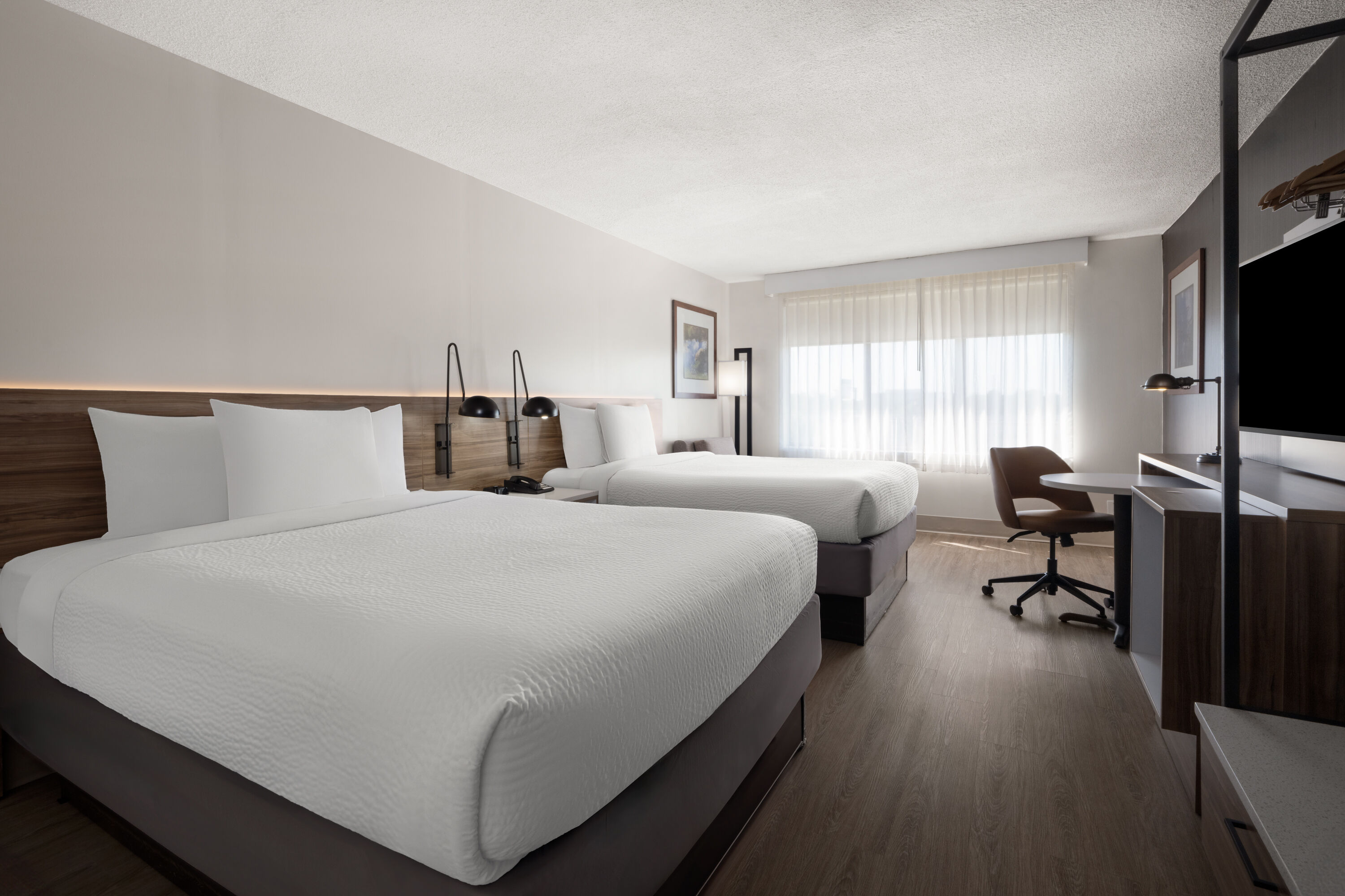 Guest room at the Wyndham Garden Manassas in Manassas, Virginia