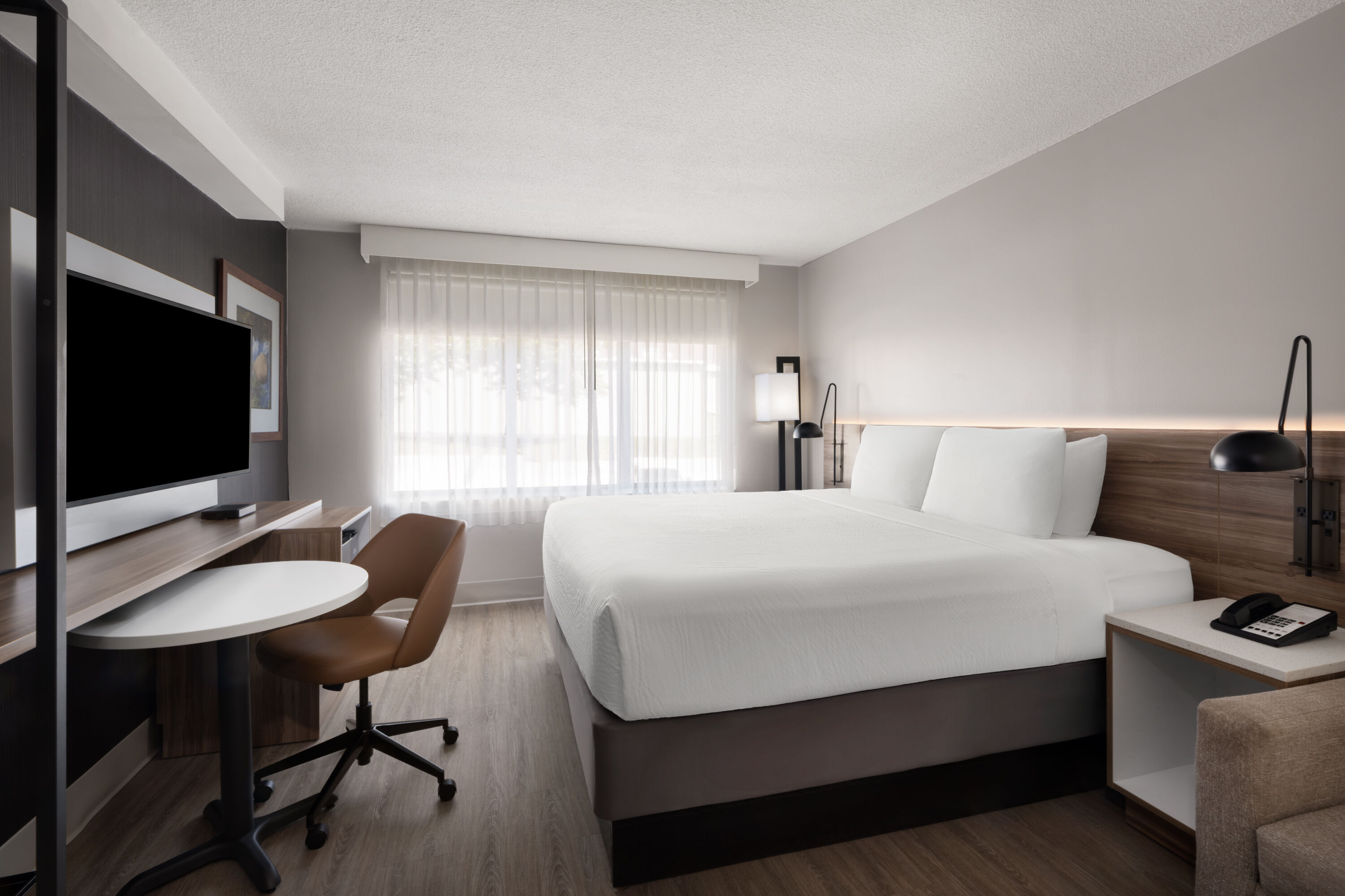 Guest room at the Wyndham Garden Manassas in Manassas, Virginia