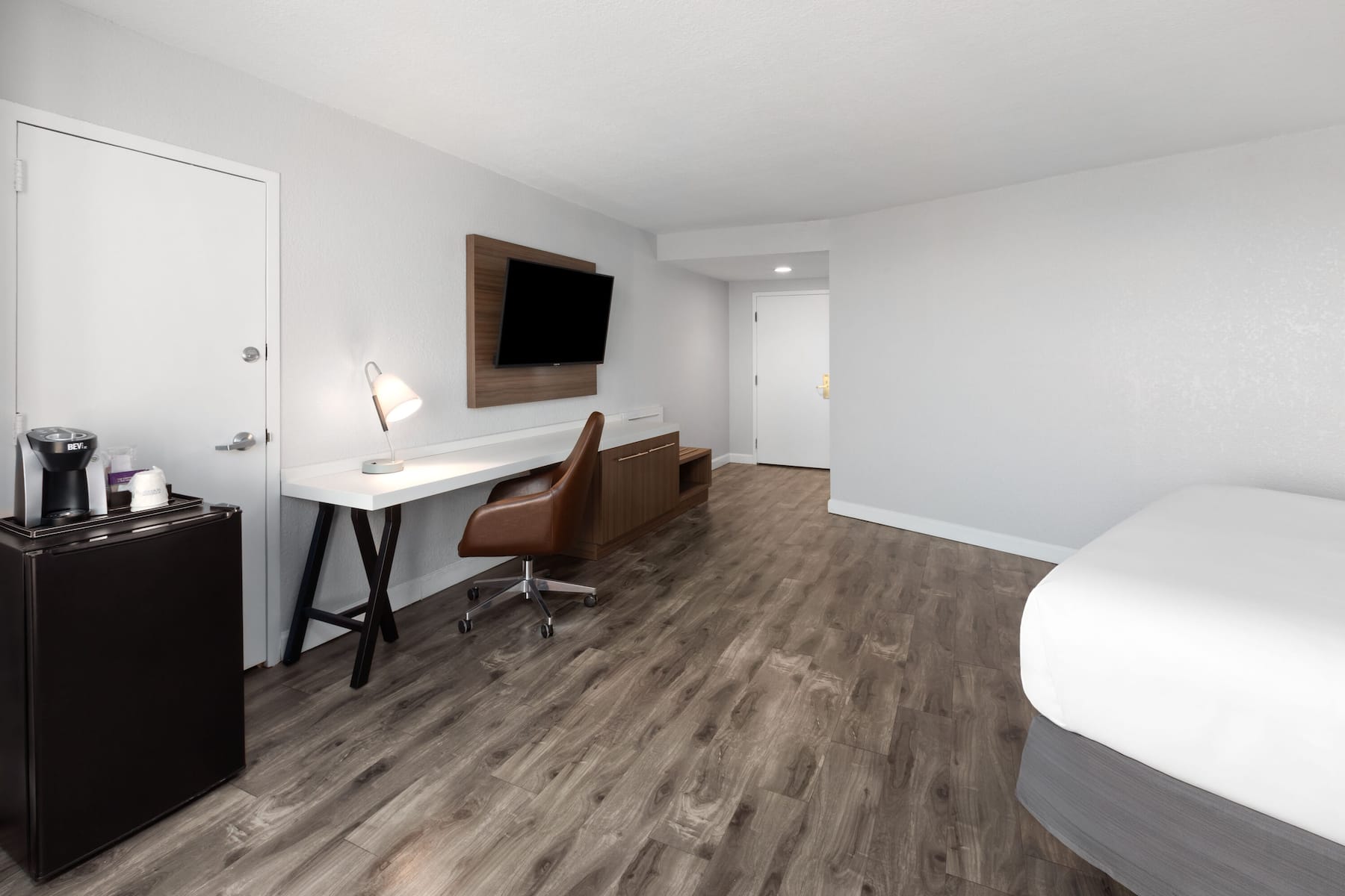 Guest room at the Wyndham Garden Norfolk Downtown in Norfolk, Virginia