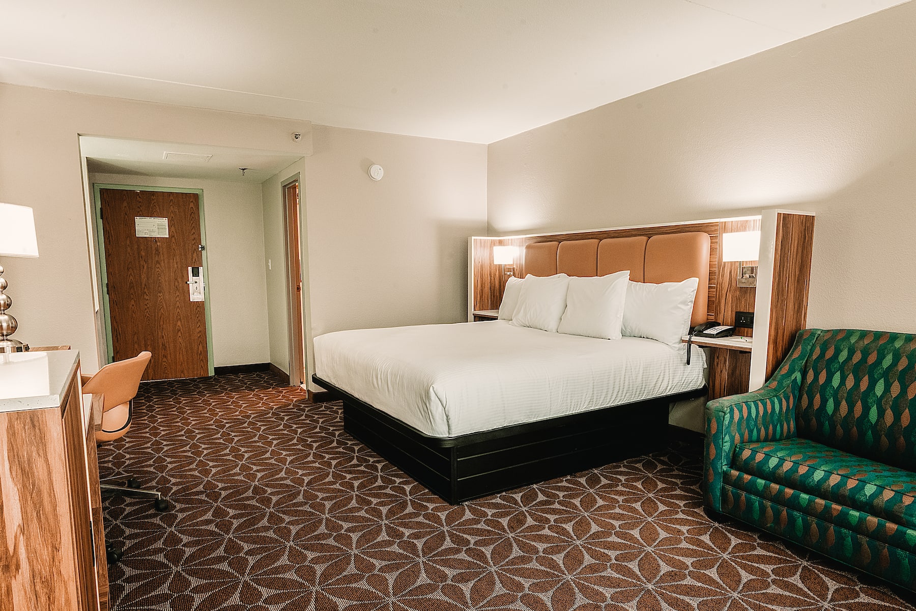 Guest room at the Wyndham Garden Williamsburg Busch Gardens Area in Williamsburg, Virginia