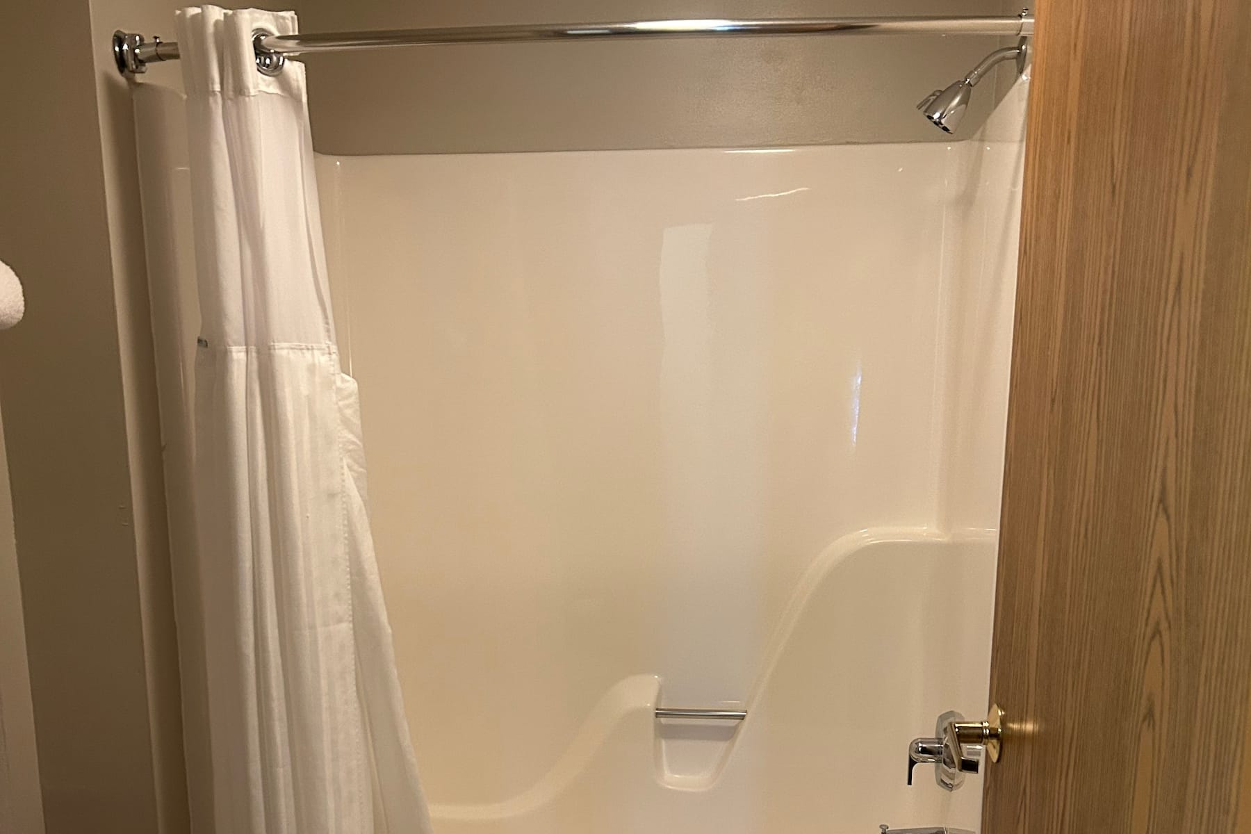 Guest room bath at the Wyndham Garden Madison Fitchburg in Fitchburg, Wisconsin